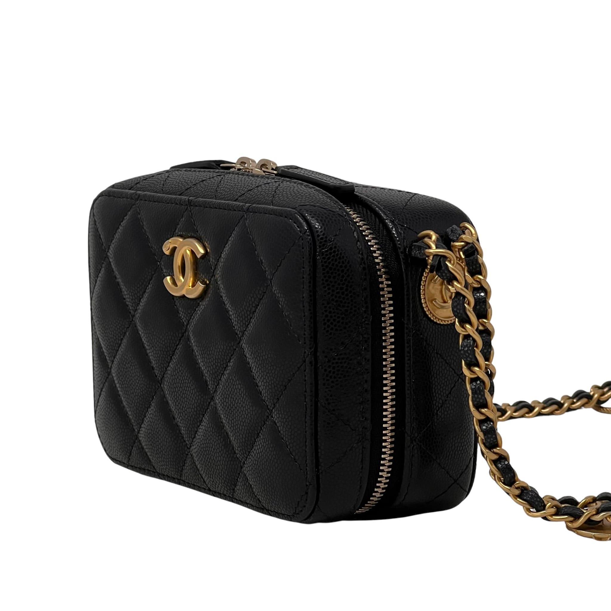 Chanel Black Caviar Twist Your Buttons Camera Bag