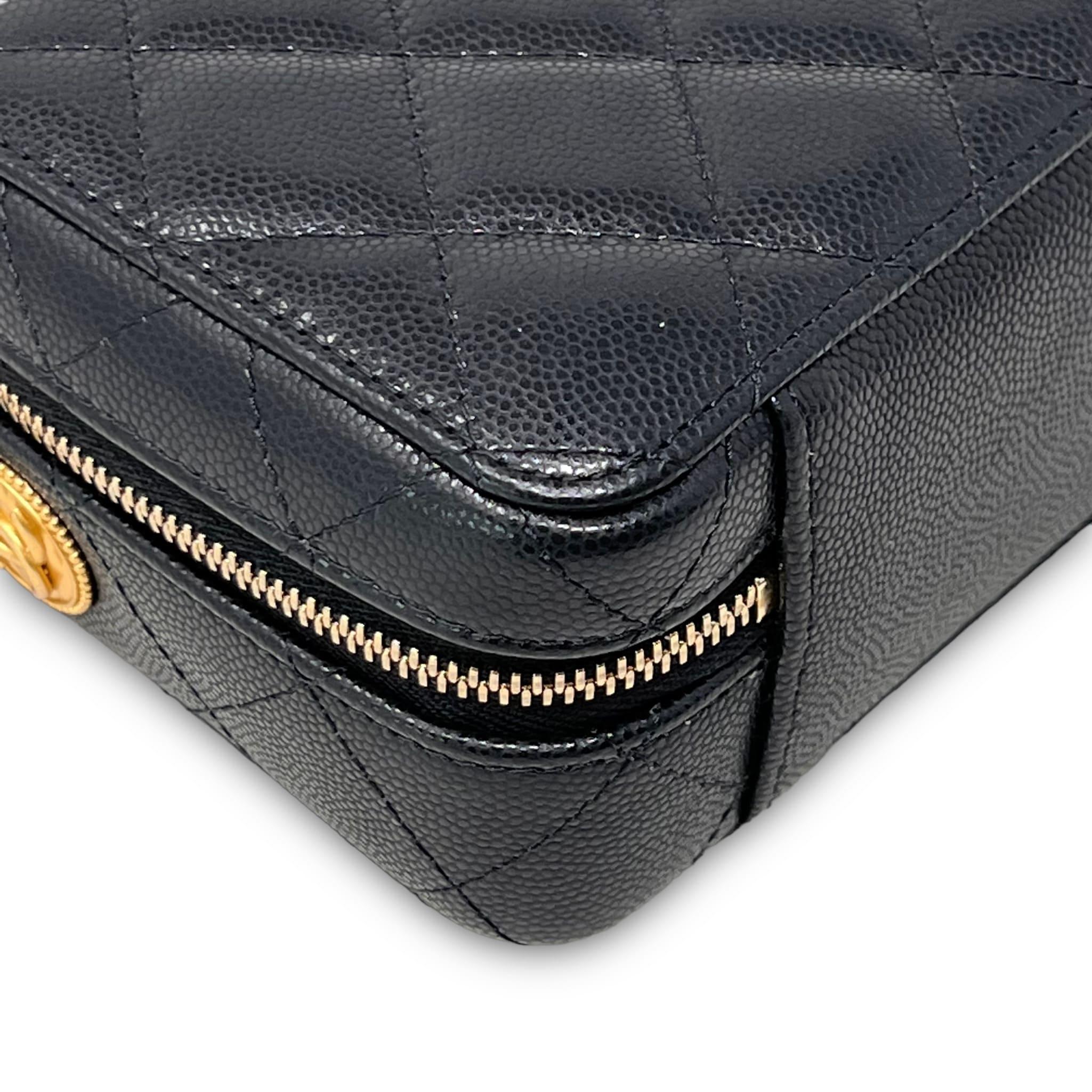 Chanel Black Caviar Twist Your Buttons Camera Bag