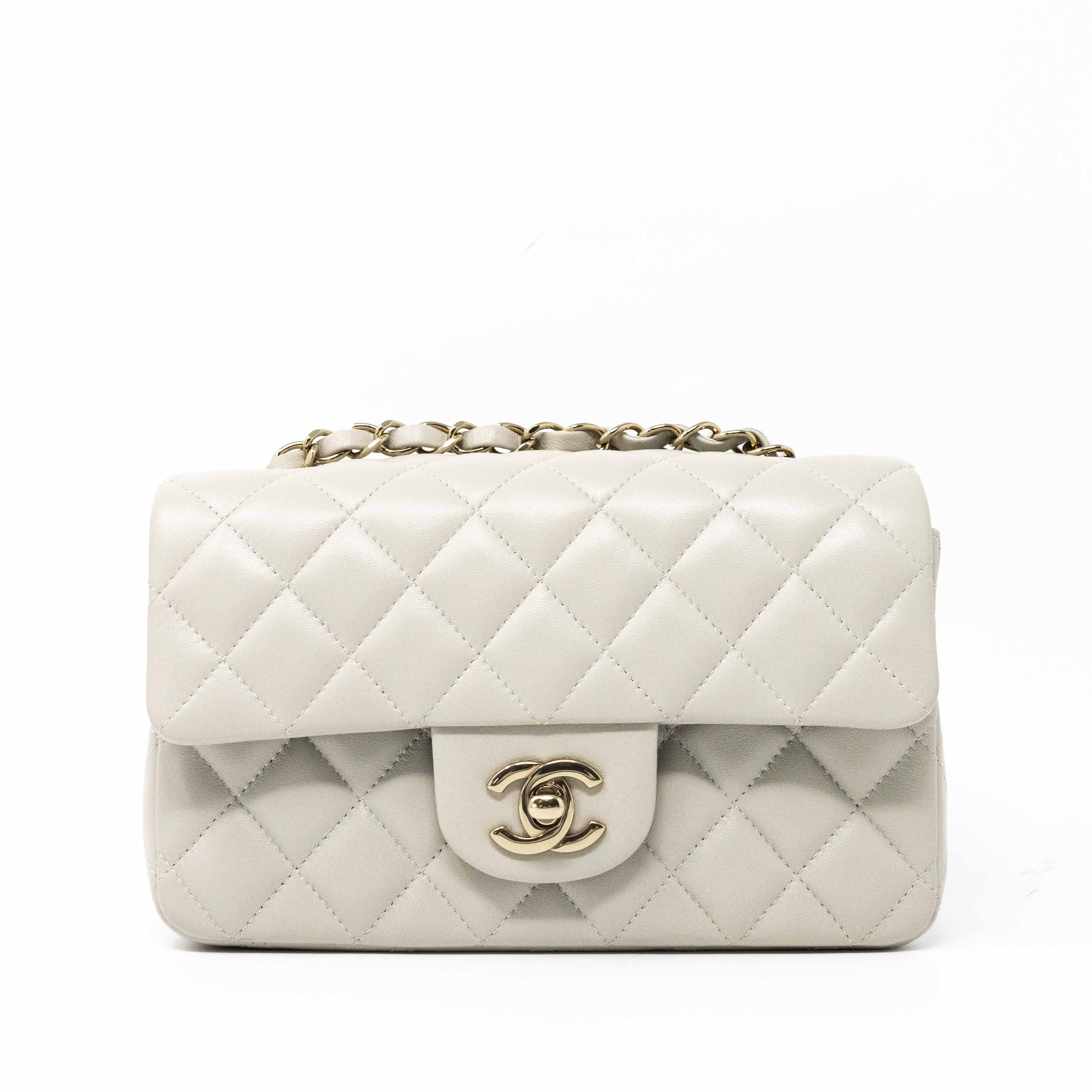 Chanel Grey Mini Classic Flap