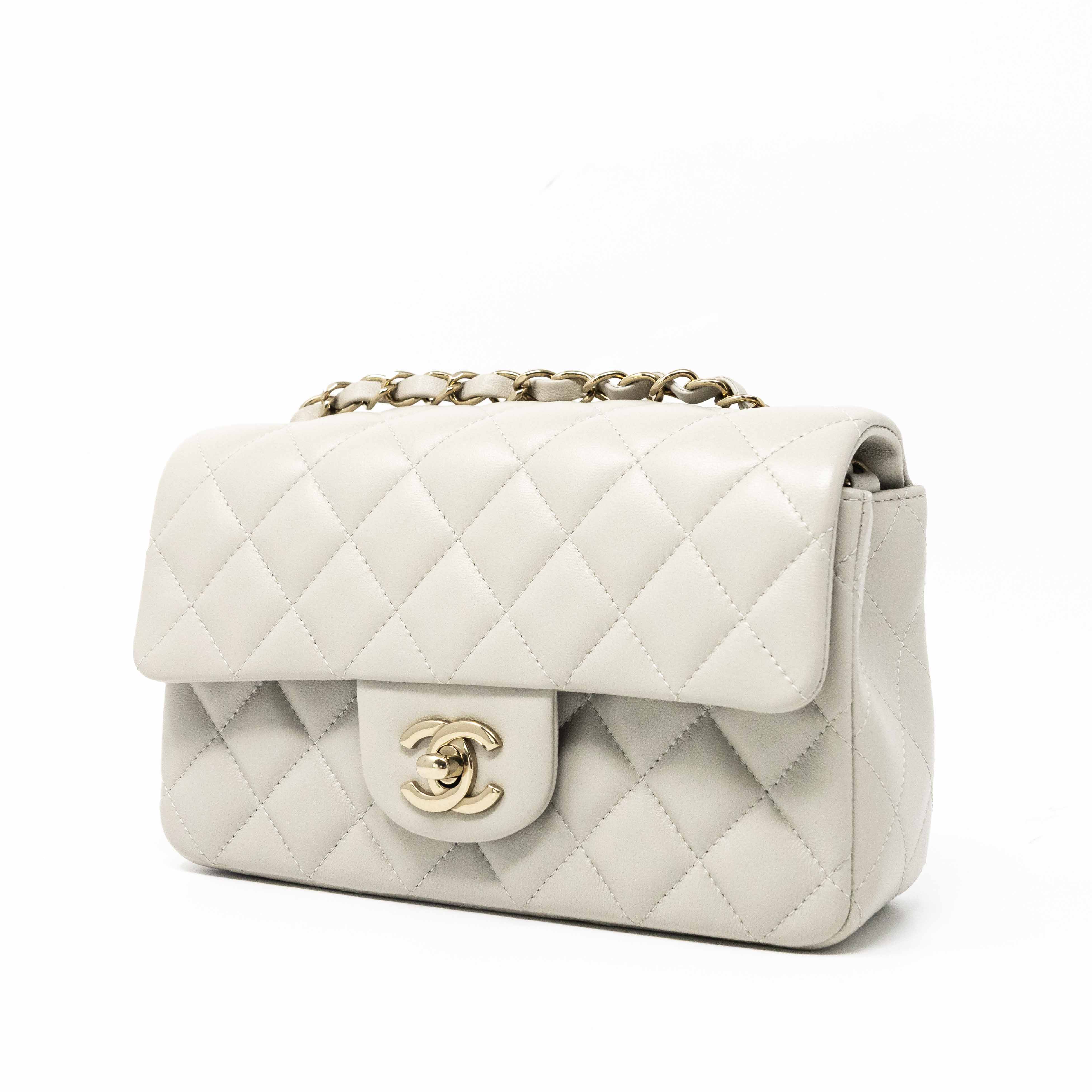 Chanel Grey Mini Classic Flap