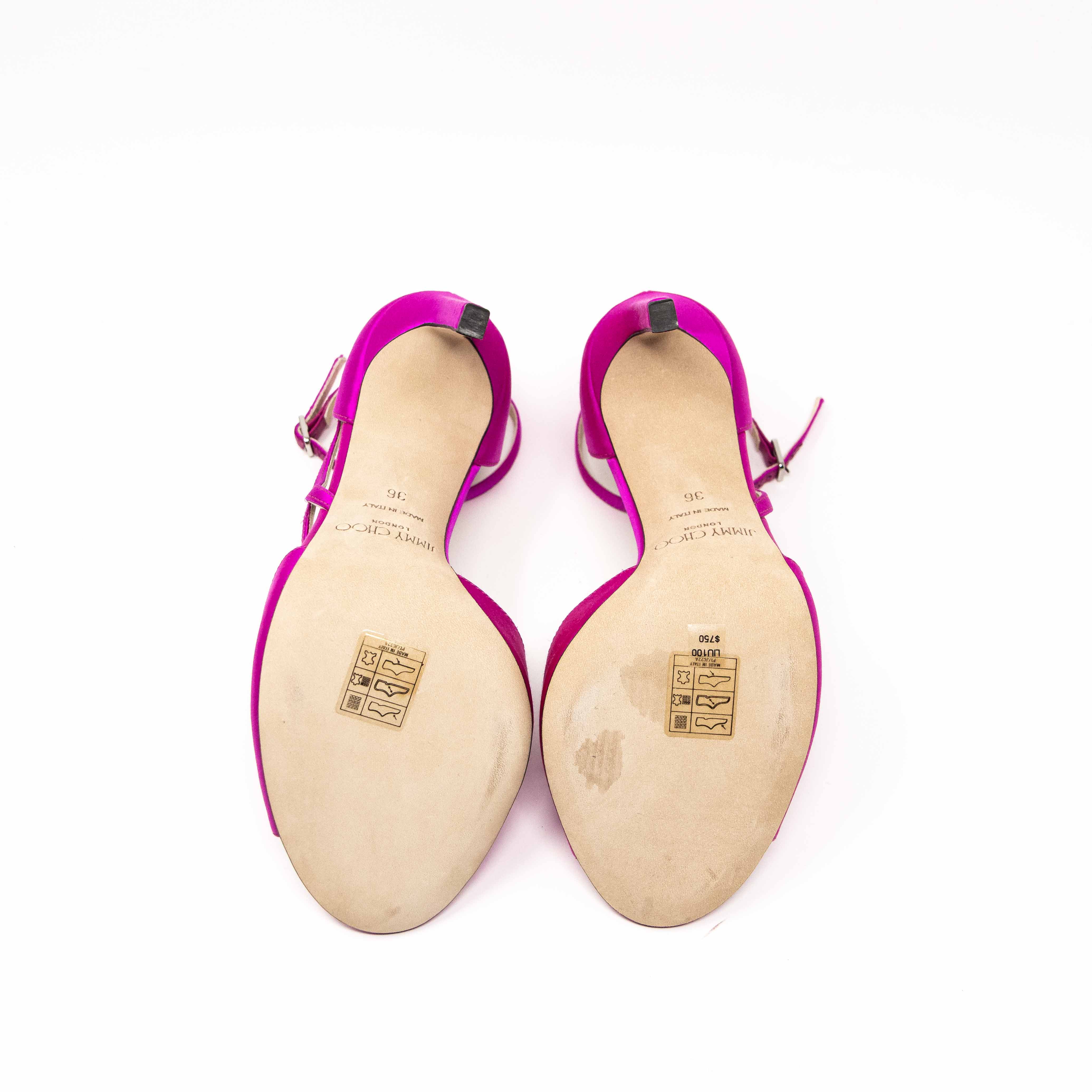 Jimmy Choo Fuchsia Liu Sandals 36