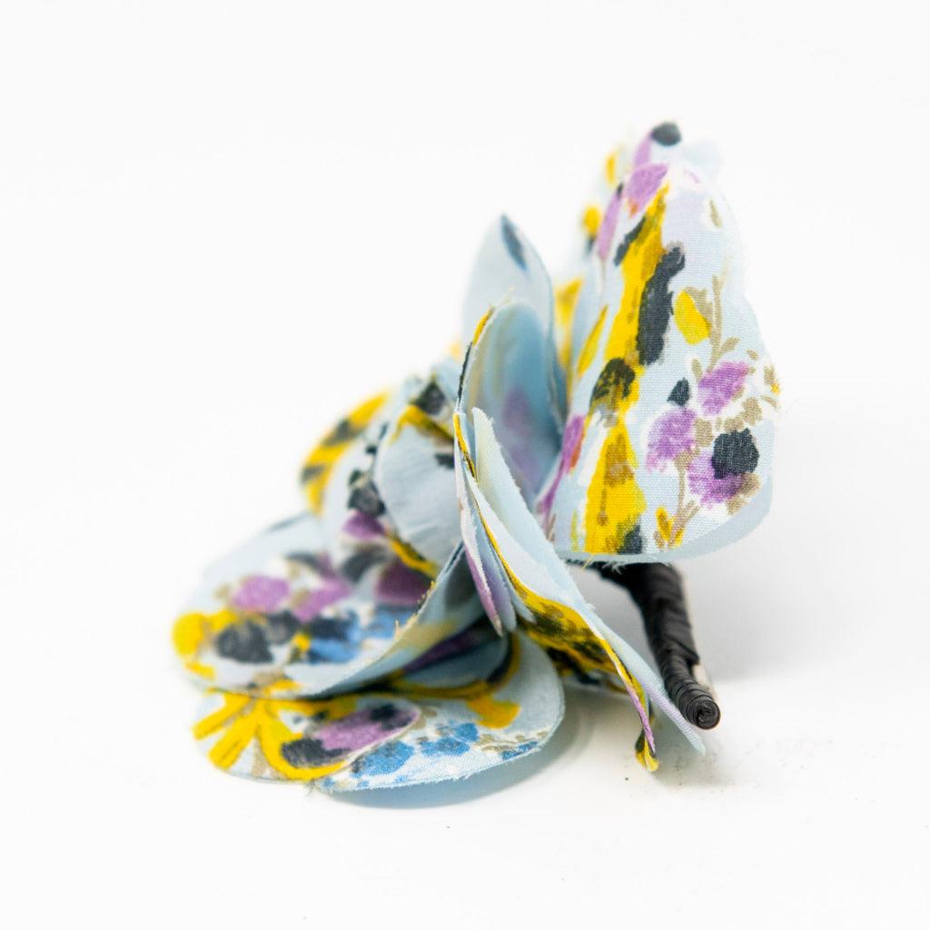 Chanel Vintage Graffiti Camellia Brooch