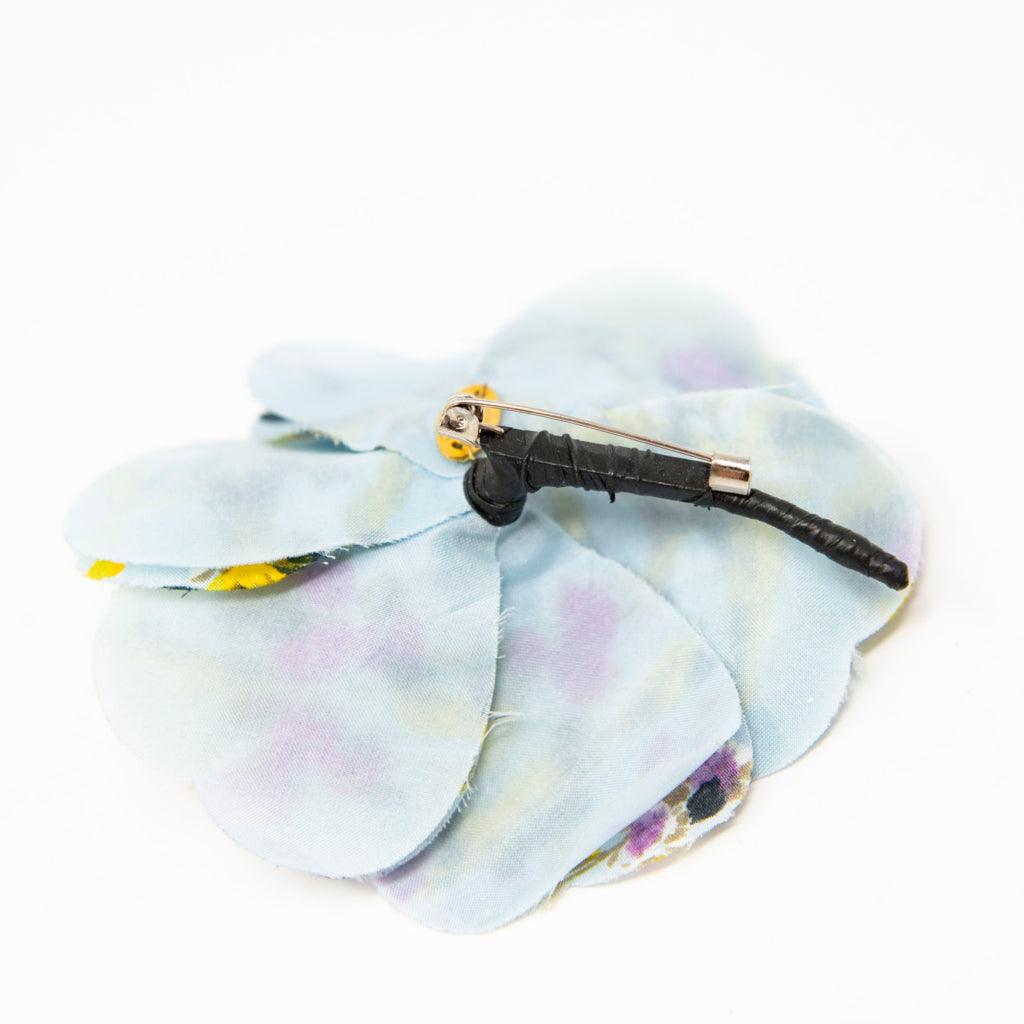 Chanel Vintage Graffiti Camellia Brooch