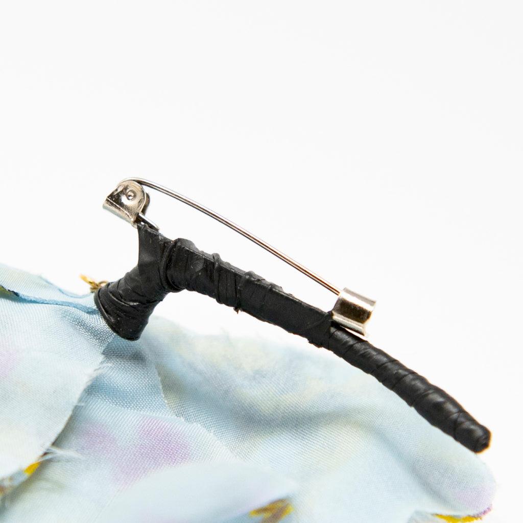 Chanel Vintage Graffiti Camellia Brooch