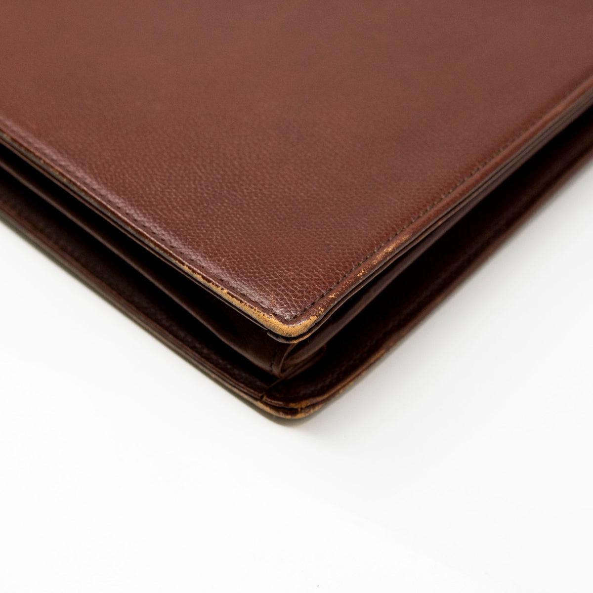 Saint Laurent Vintage Brown Briefcase