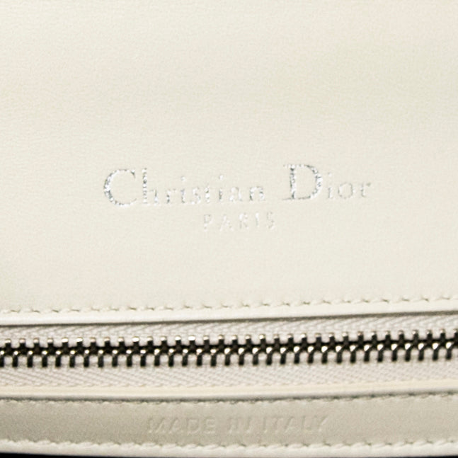 Dior White Small Diorama Flap