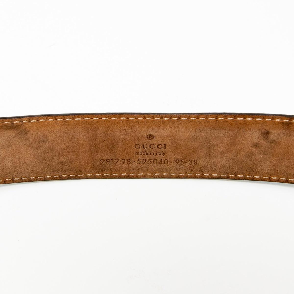 Gucci Blue Guccisima Belt 95