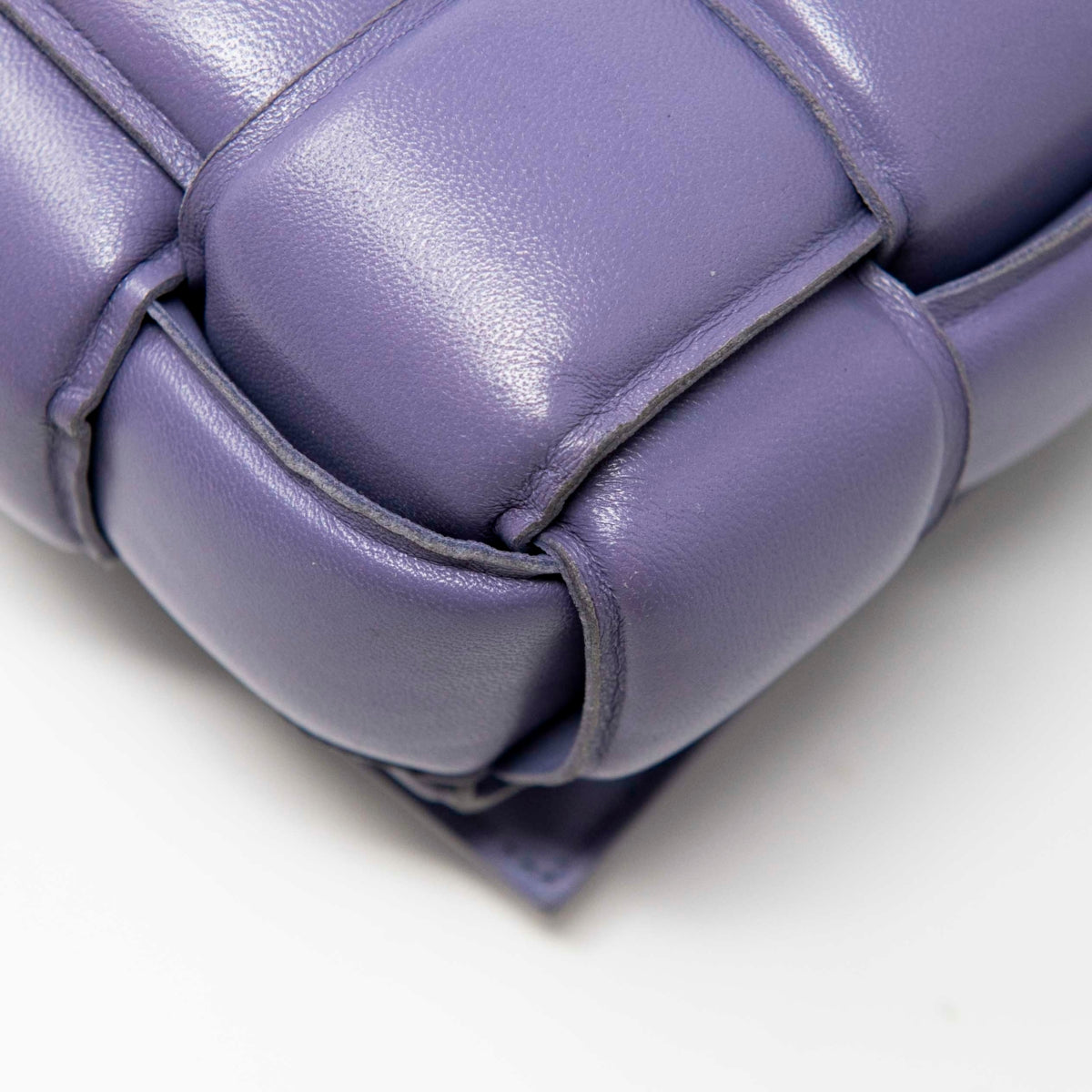 Bottega Veneta Purple Padded Cassette Bag
