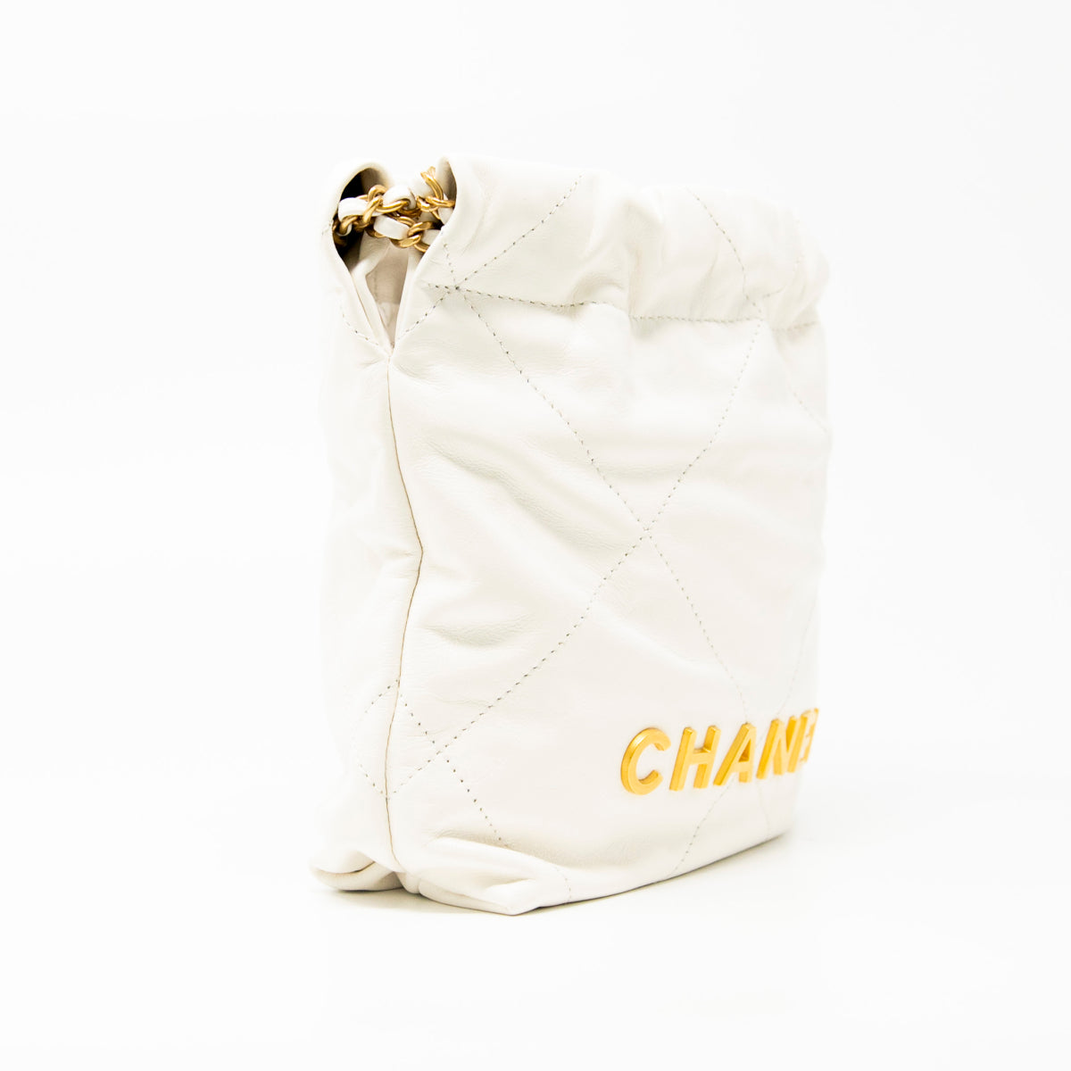 Chanel White Mini 22 Hobo
