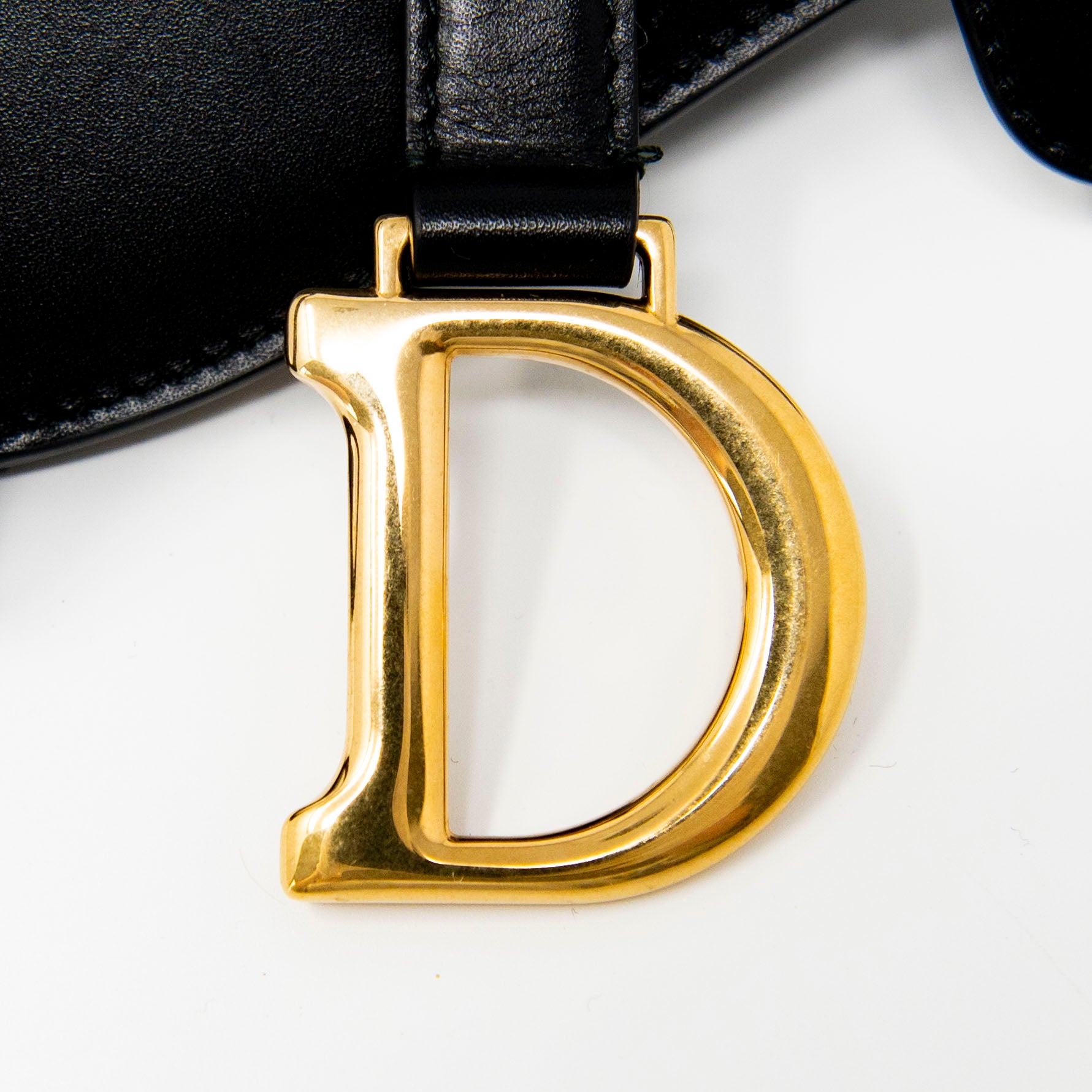 Dior Black Saddle Belt Pouch