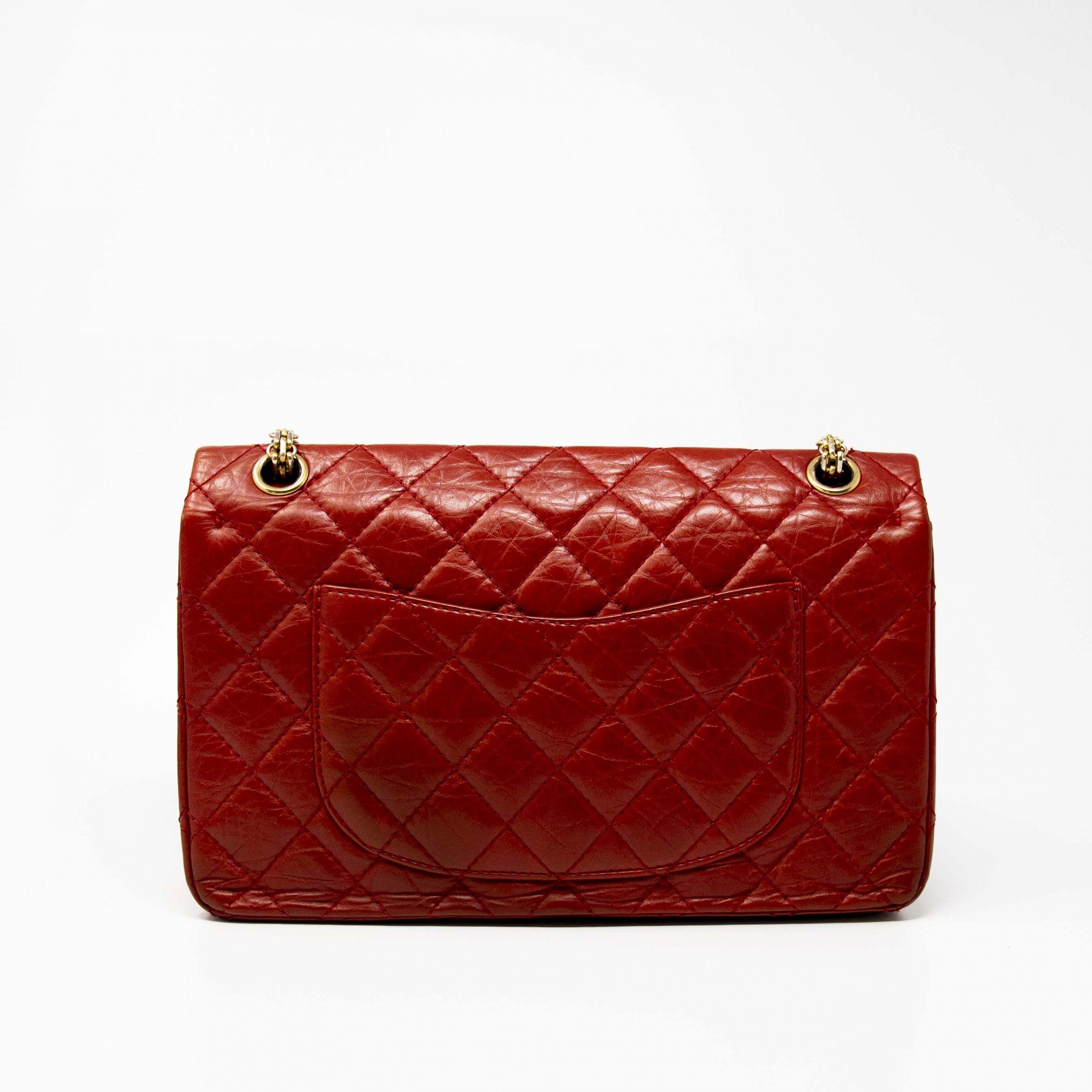 Chanel Red Calfskin 2.55 Reissue 266