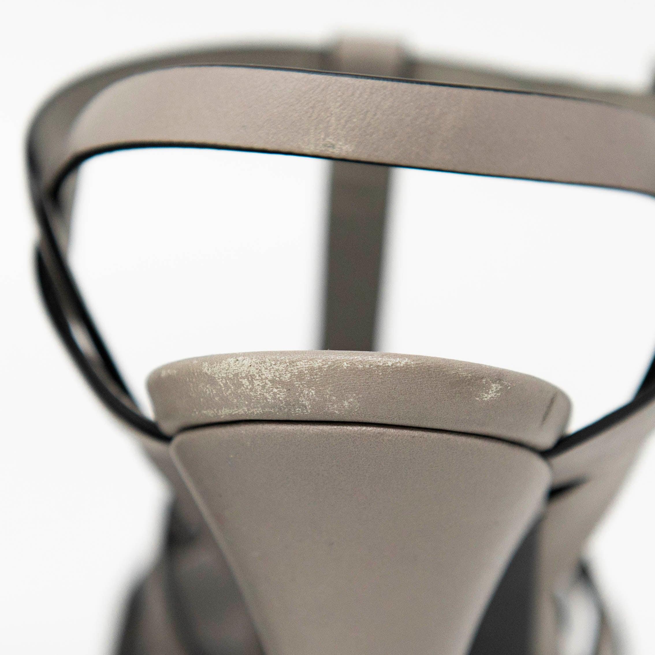 Saint Laurent Grey Tribute Sandals 35