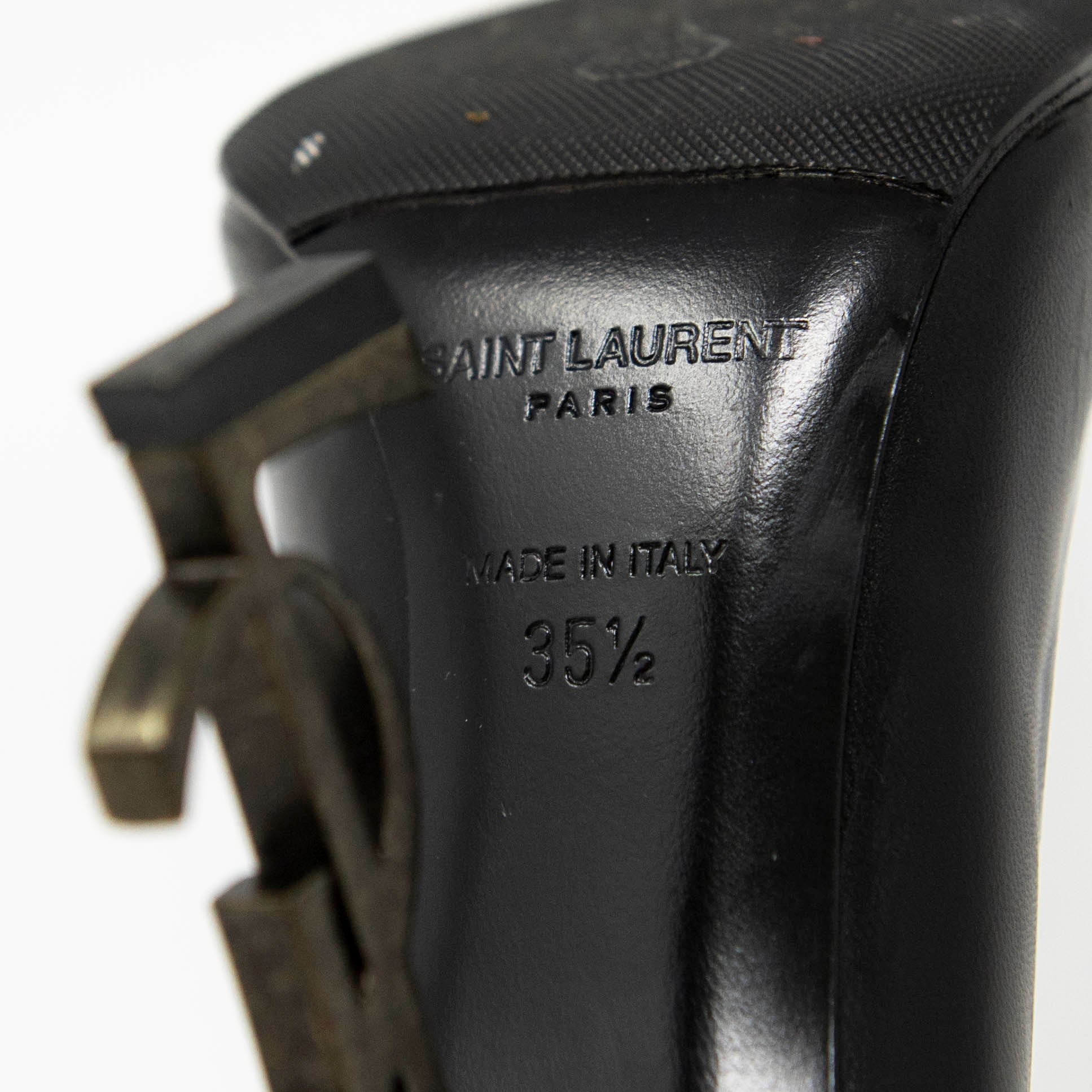 Saint Laurent Black Opyum Pumps 35.5
