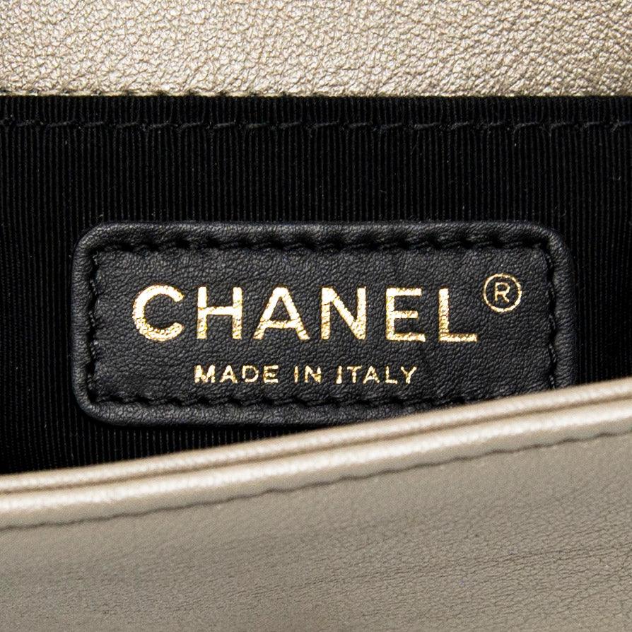Chanel Metallic Mini Scaled Boy Bag