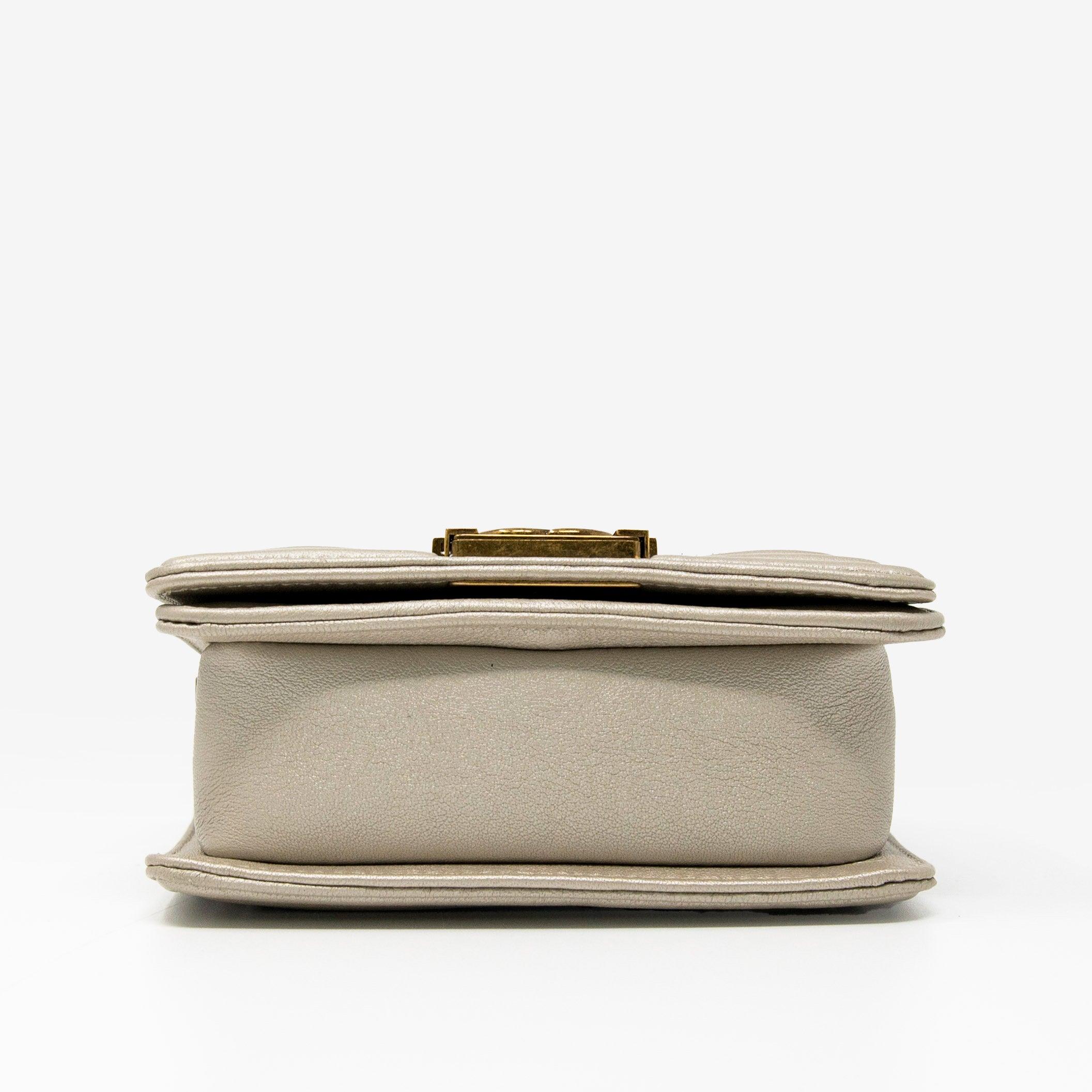 Chanel Metallic Mini Scaled Boy Bag