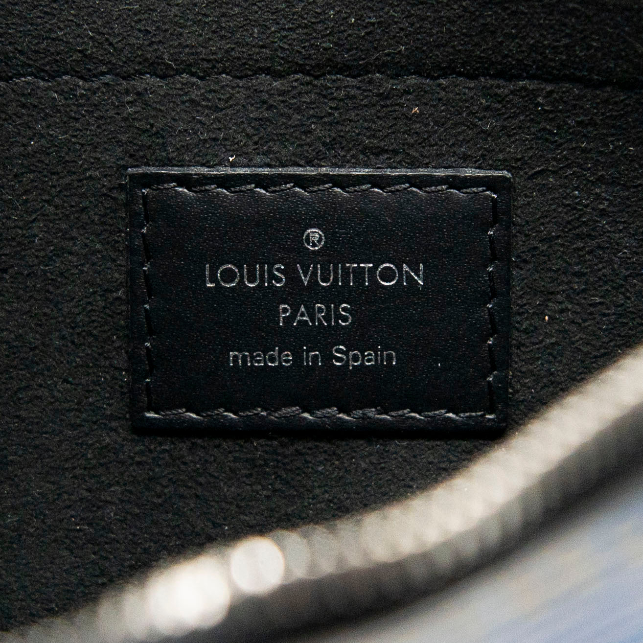 Louis Vuitton Blue Epi Neverfull Pouch