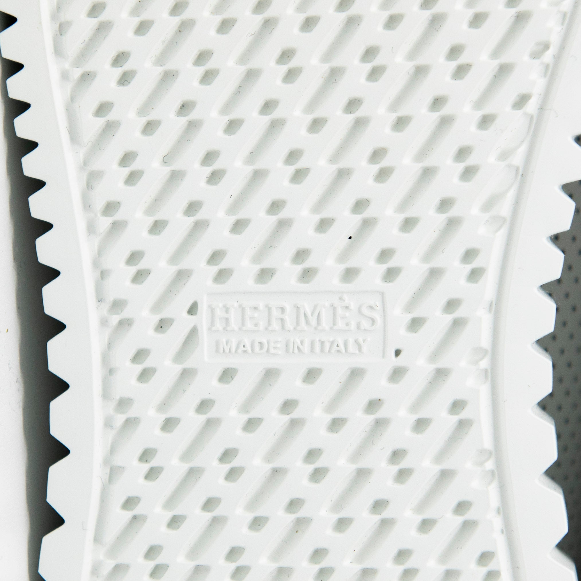 Hermes White Veau Cross Sneakers 36