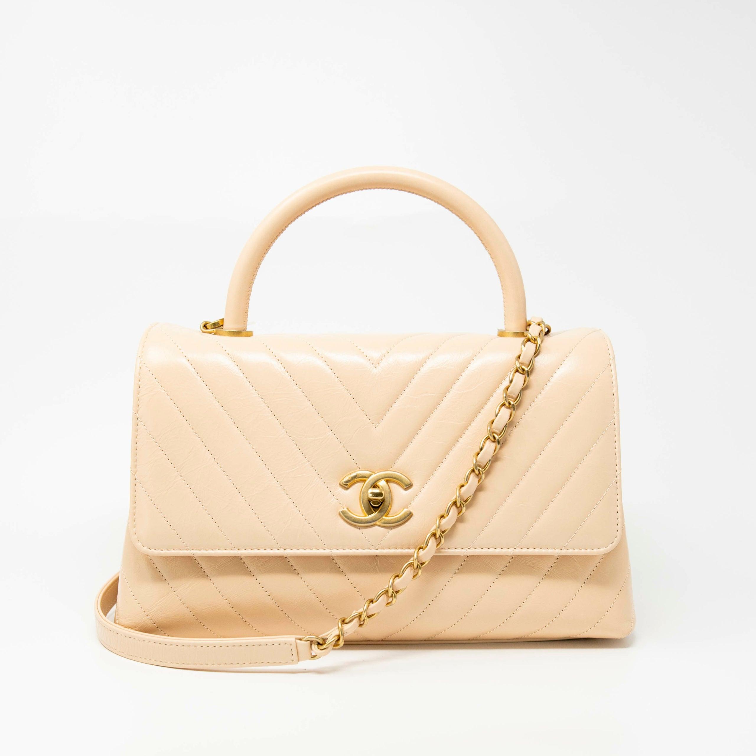 Chanel Beige Medium Coco Handle