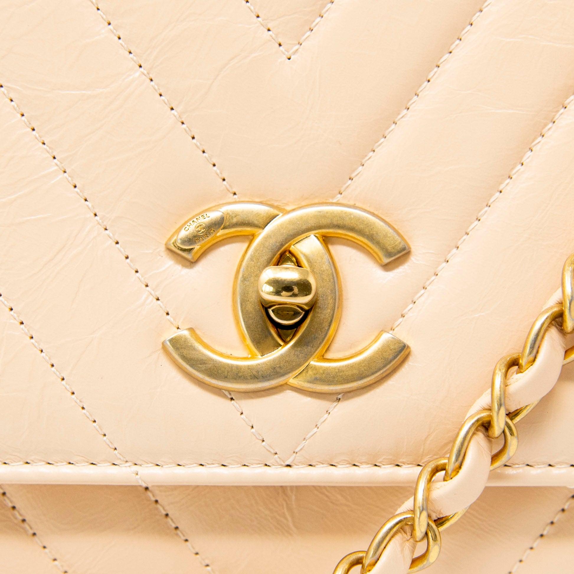 Chanel Beige Medium Coco Handle