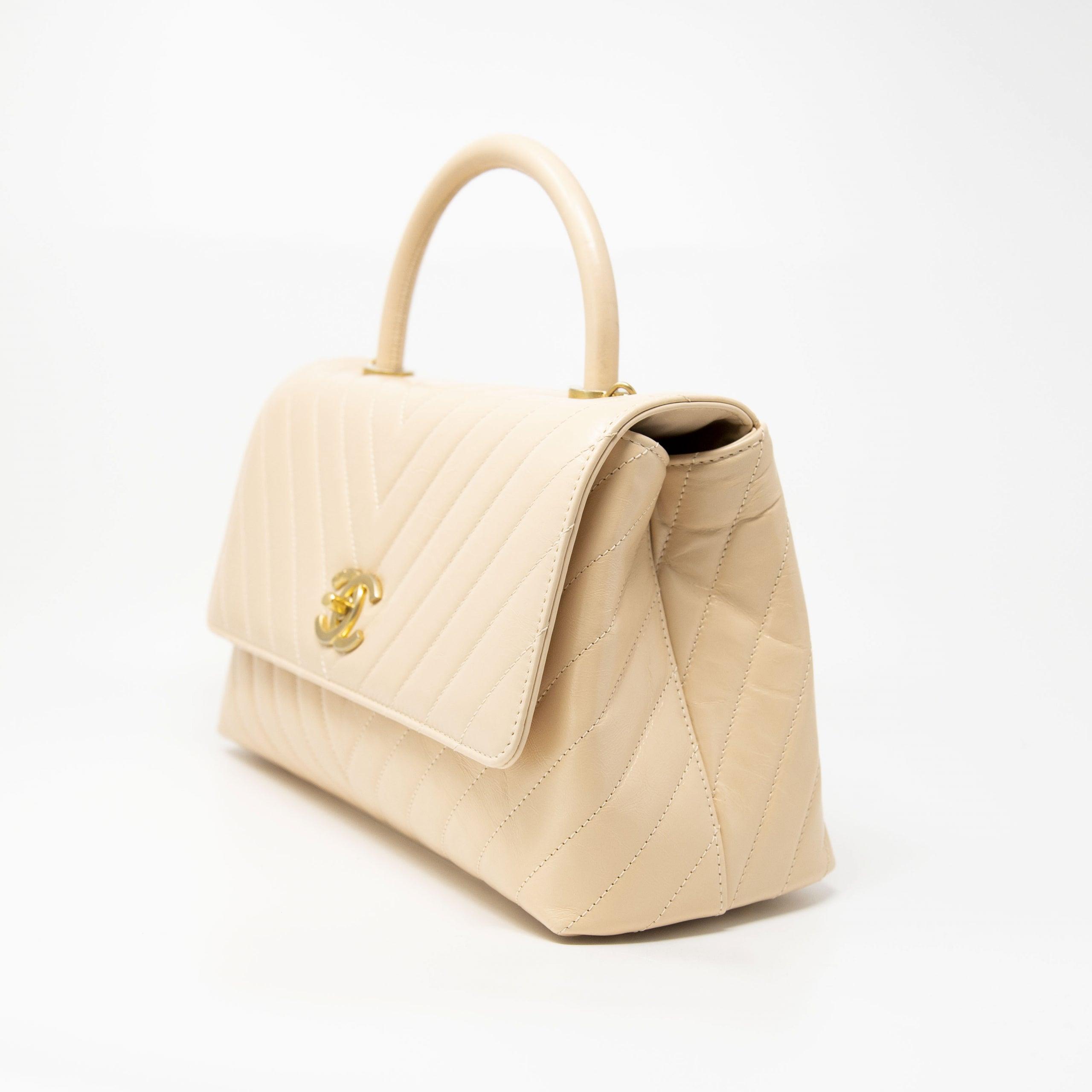 Chanel Beige Medium Coco Handle