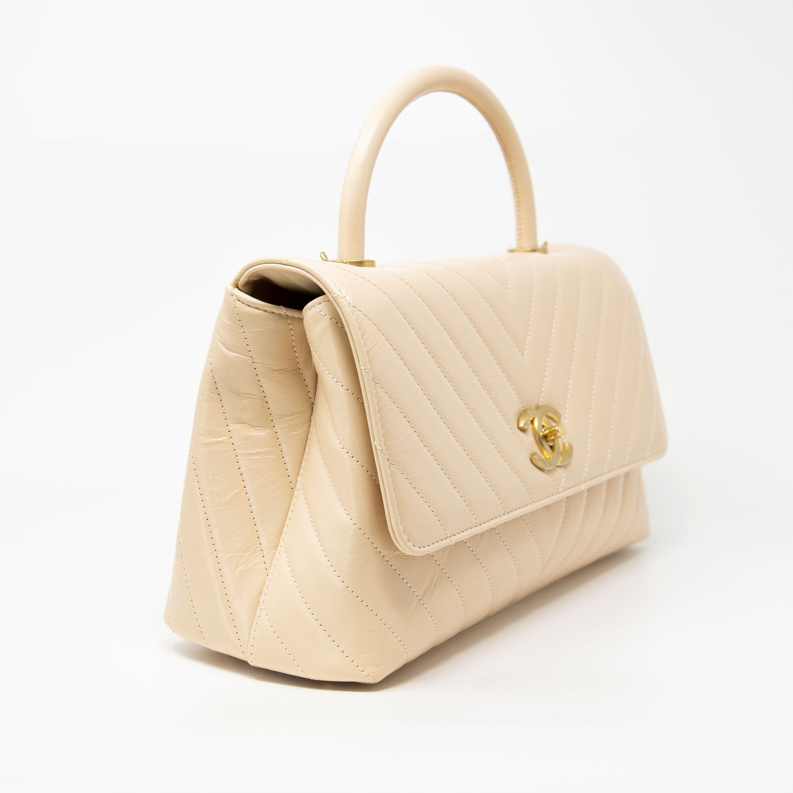 Chanel Beige Medium Coco Handle