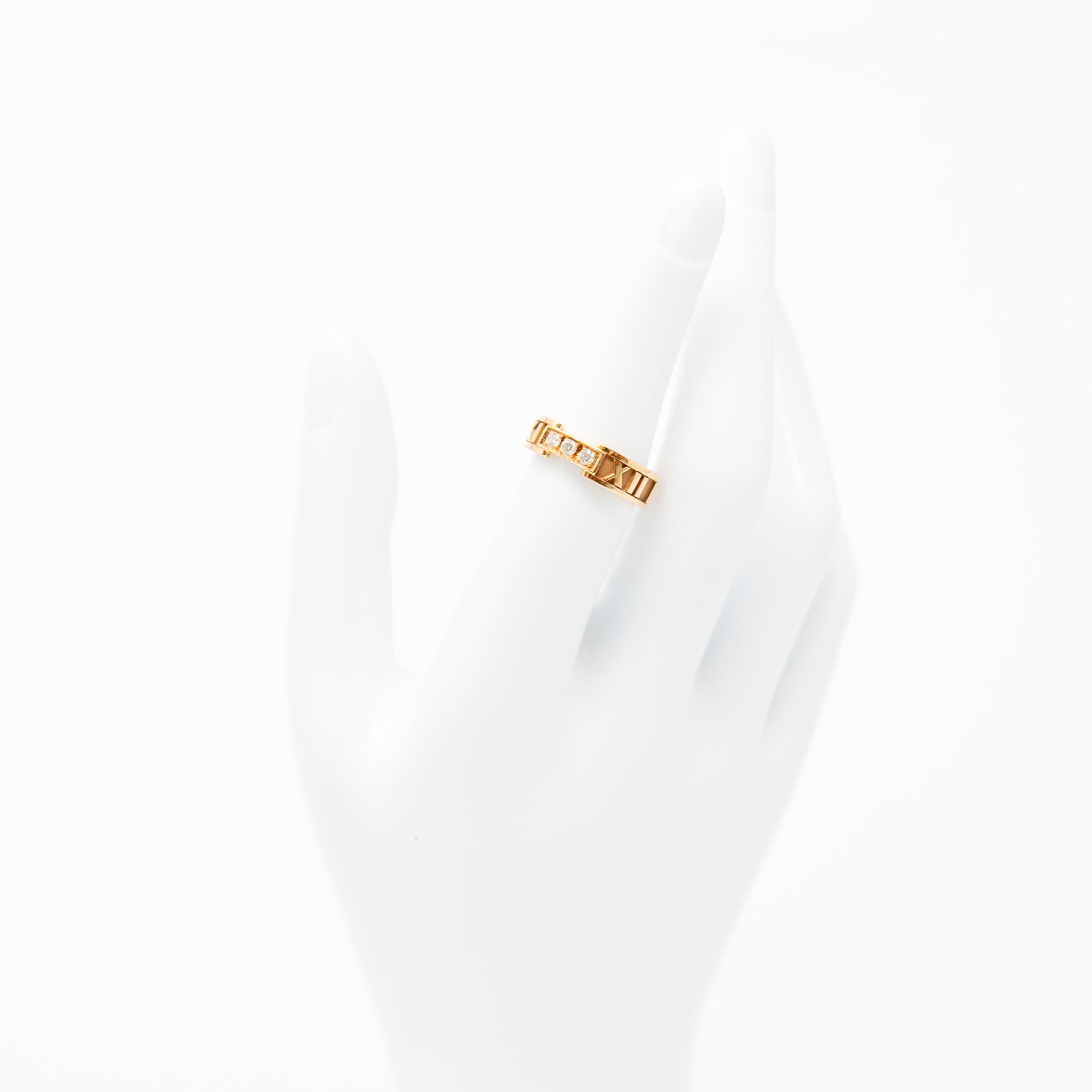 Tiffany & Co 18k Gold Atlas Diamond Ring