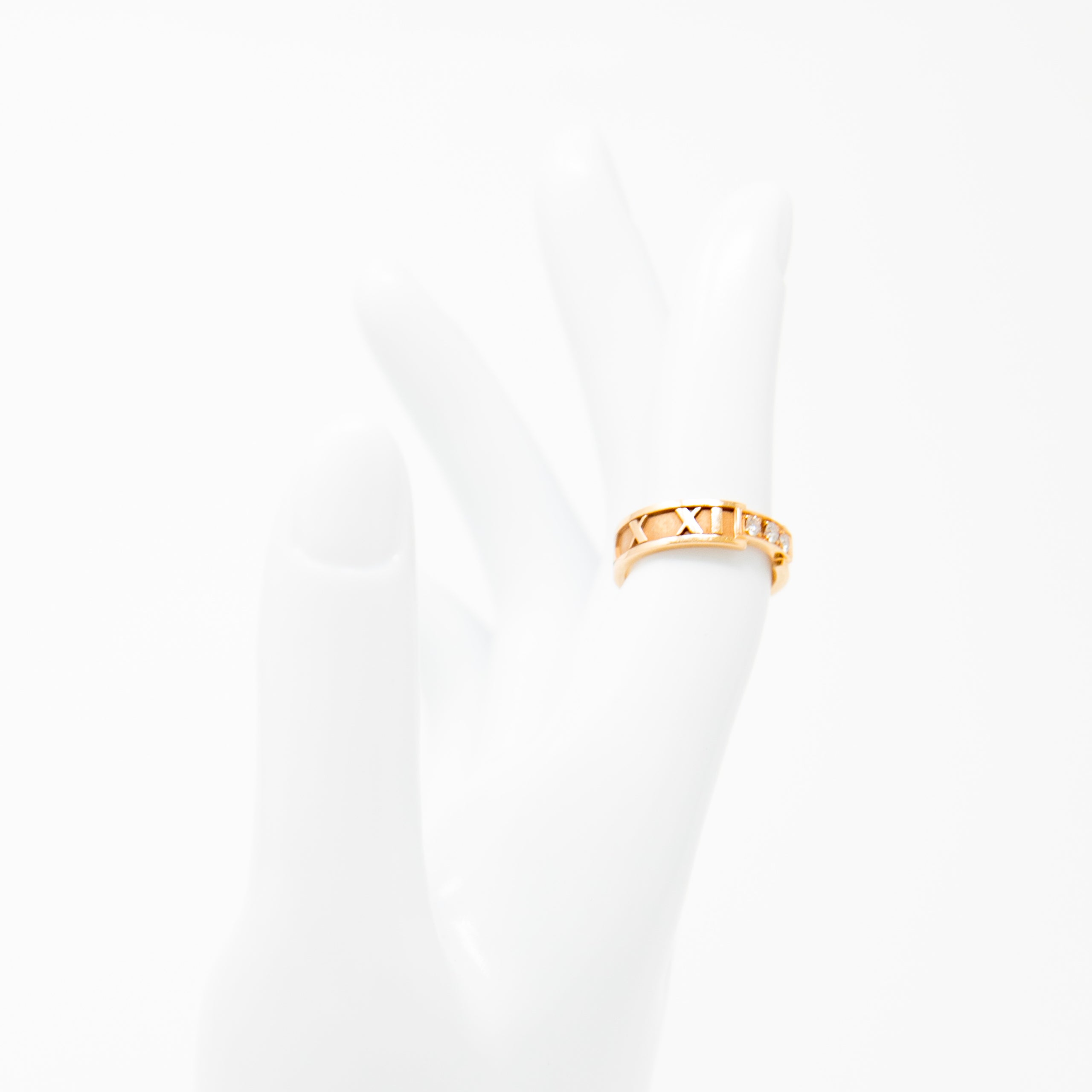 Tiffany & Co 18k Gold Atlas Diamond Ring