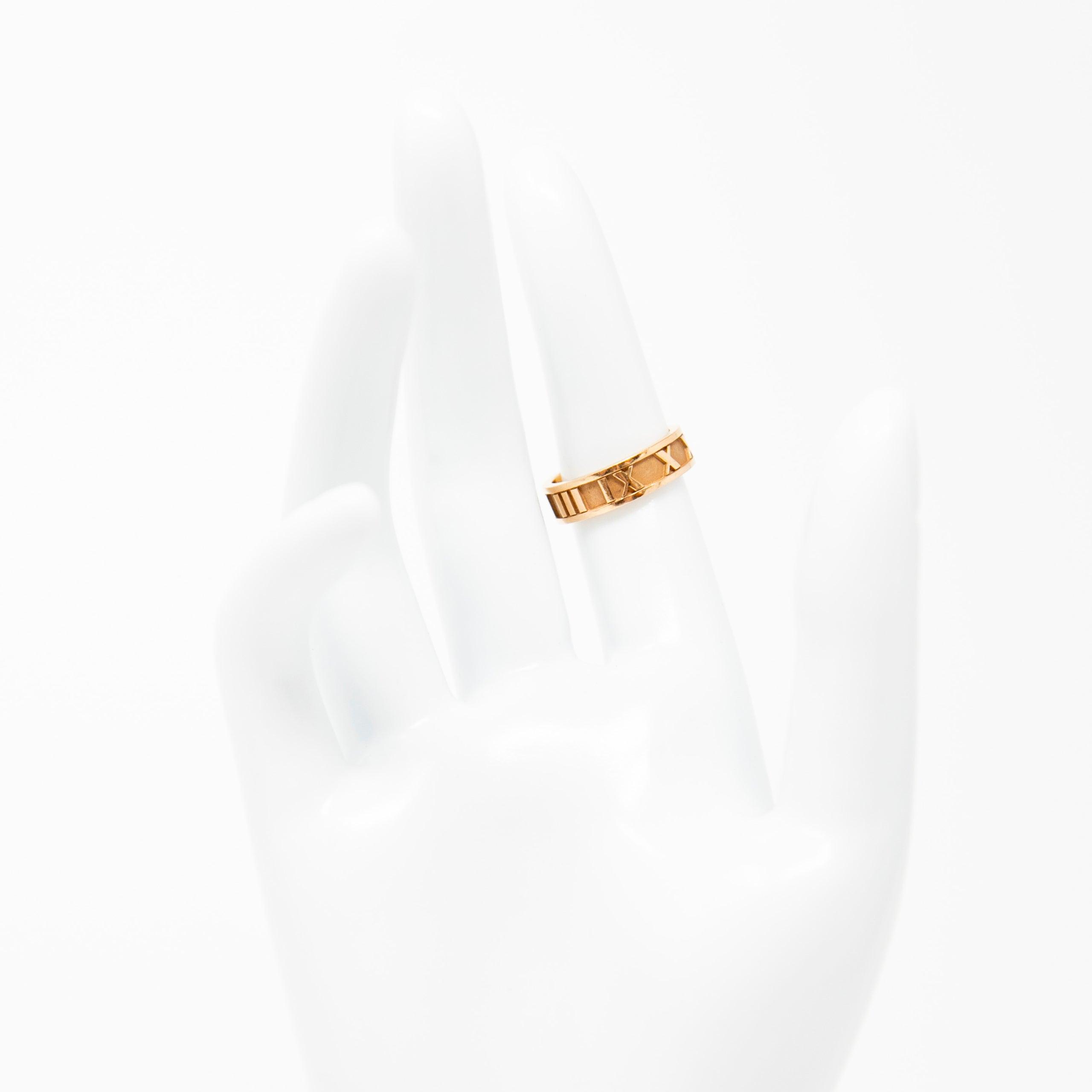 Tiffany & Co 18k Gold Atlas Diamond Ring