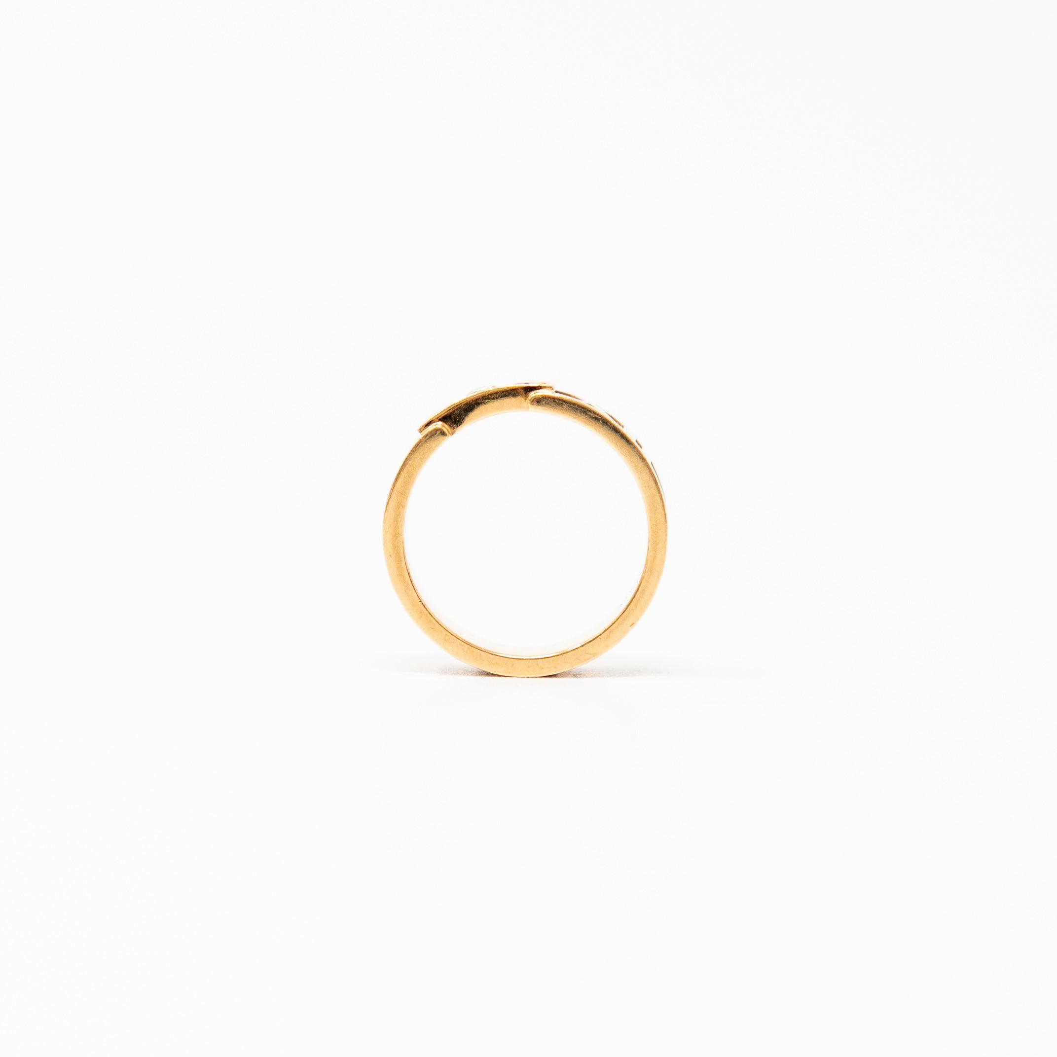 Tiffany & Co 18k Gold Atlas Diamond Ring
