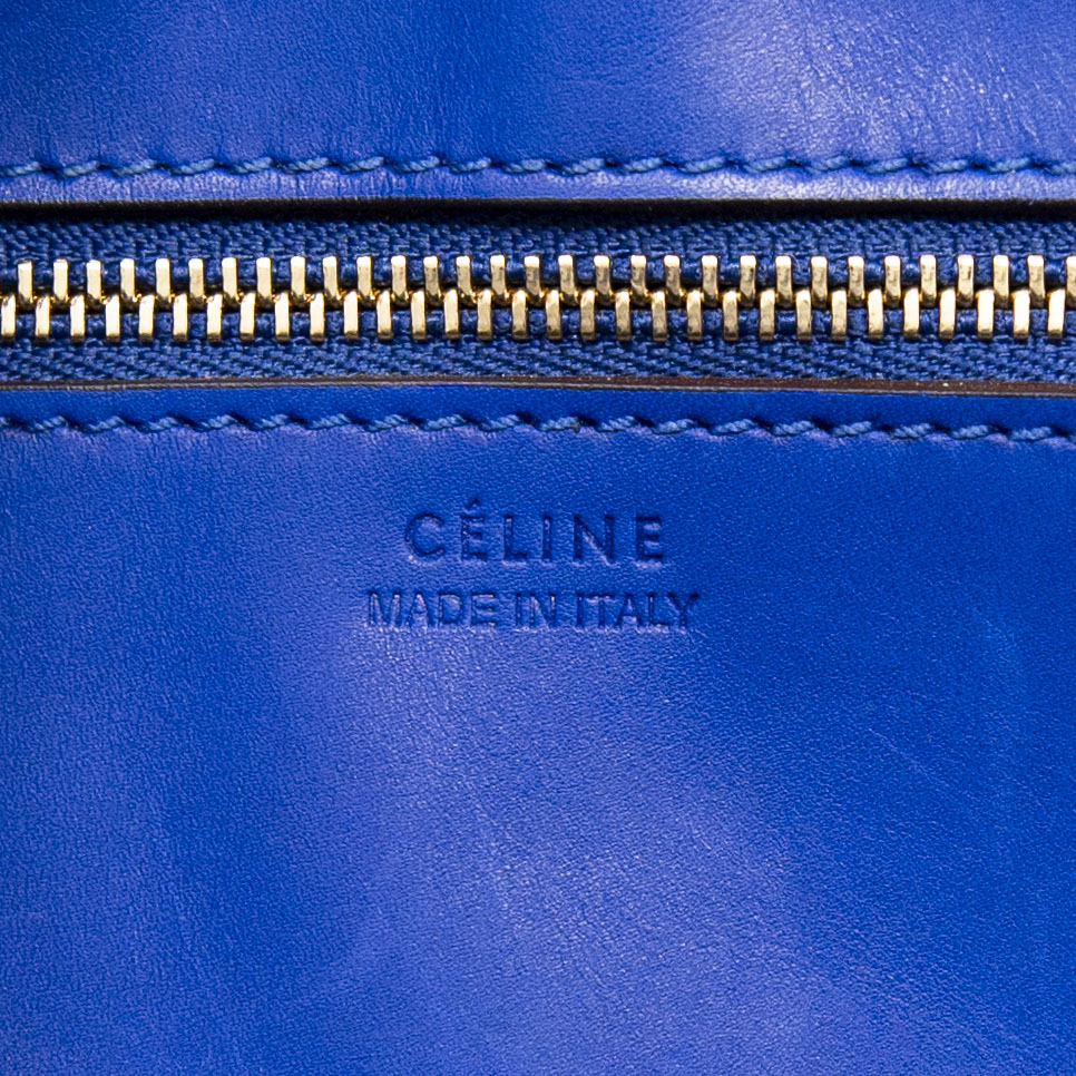 Celine Blue Mini Tie Knot Tote