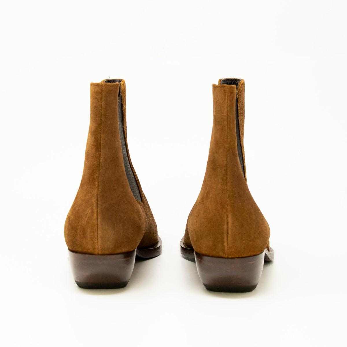 Saint Laurent Brown Chelsea Boots 37