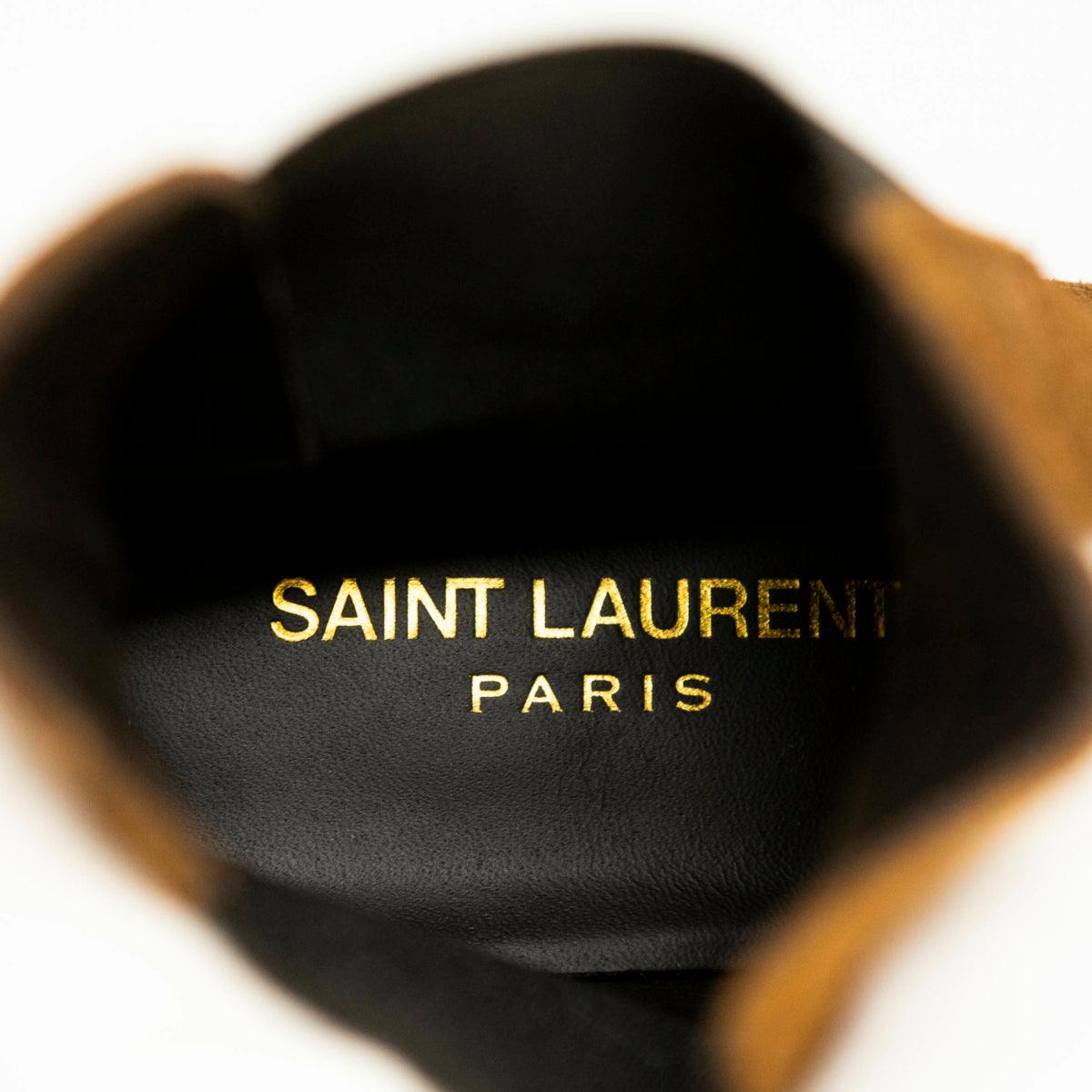 Saint Laurent Brown Chelsea Boots 37