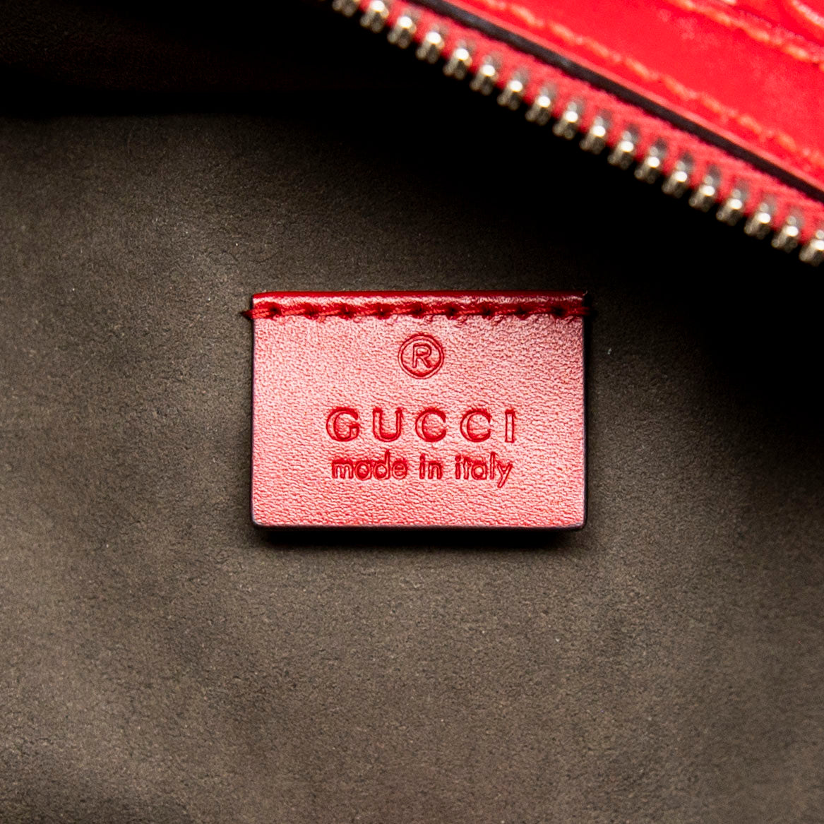 Gucci Red Medium Signature Day Backpack