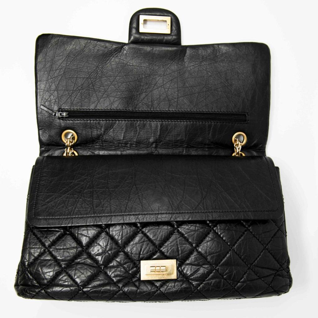 Chanel Black Calfskin 2.55 Reissue 227