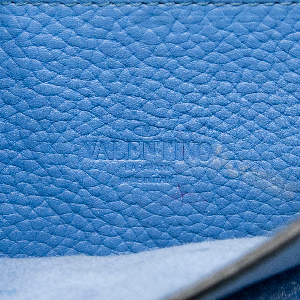 Valentino Blue Small Rockstud Bag