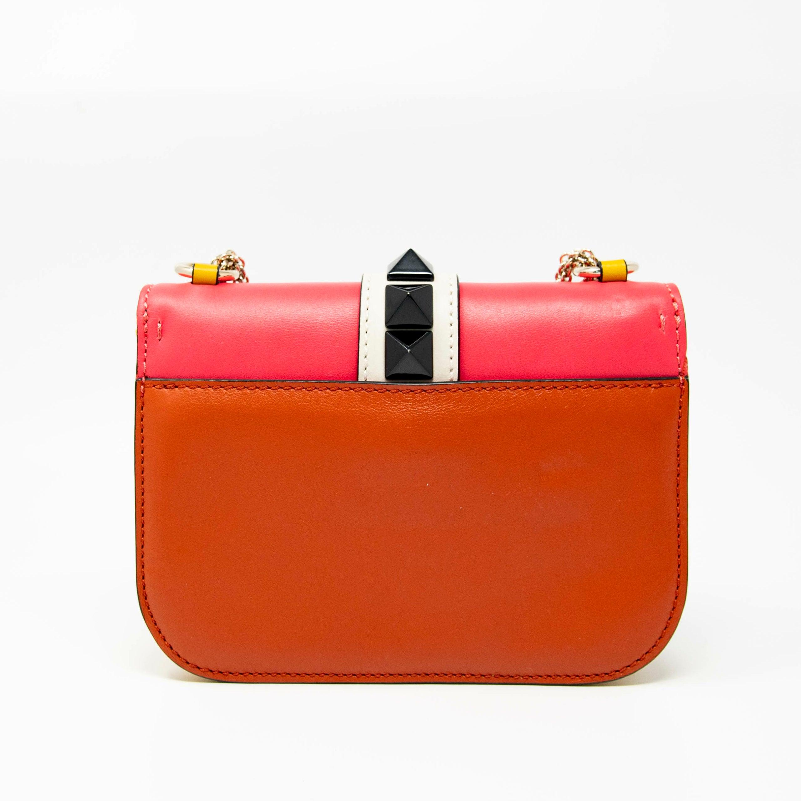 Valentino Tri-Colour Small Glam Lock Bag