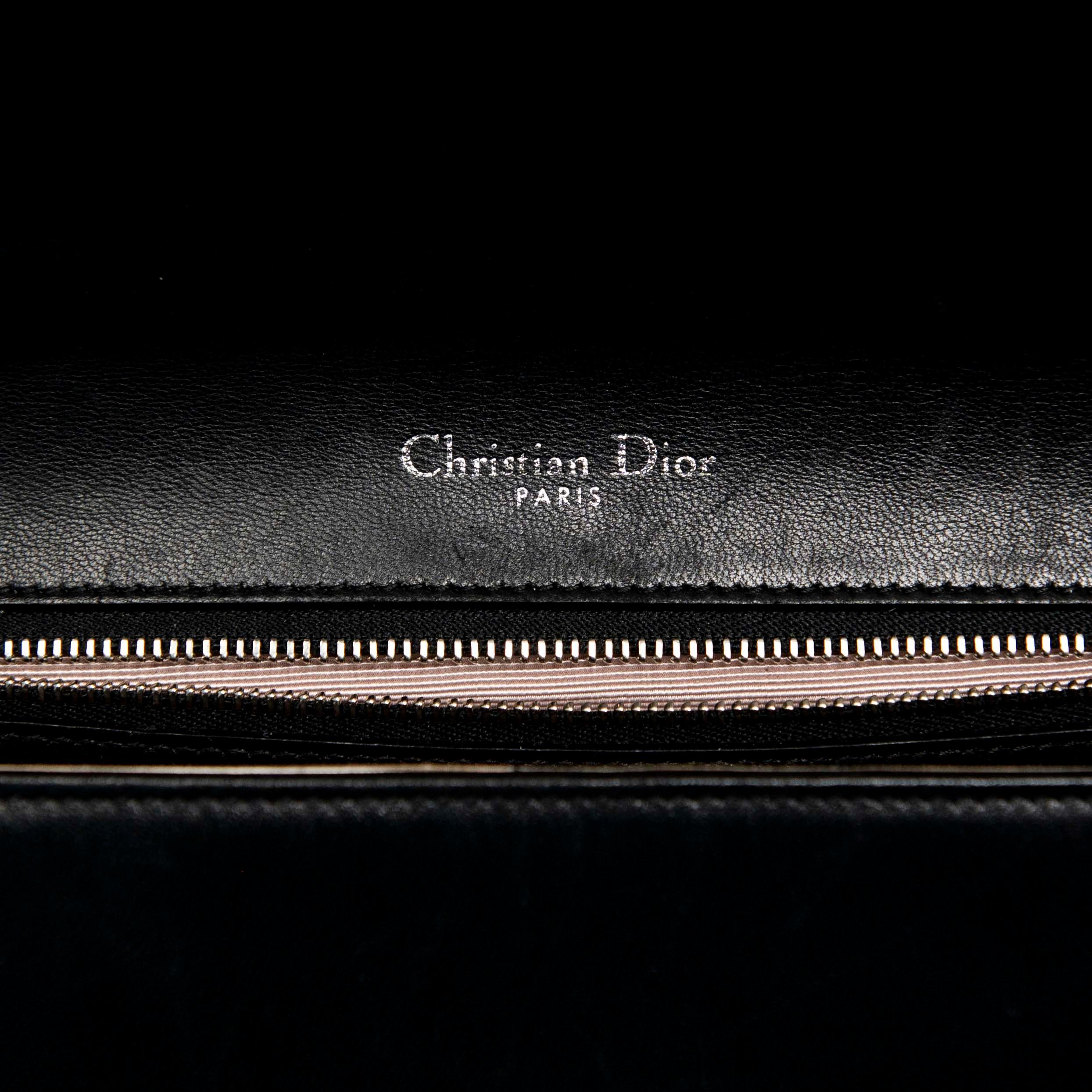 Dior Black Medium Diorama Flap