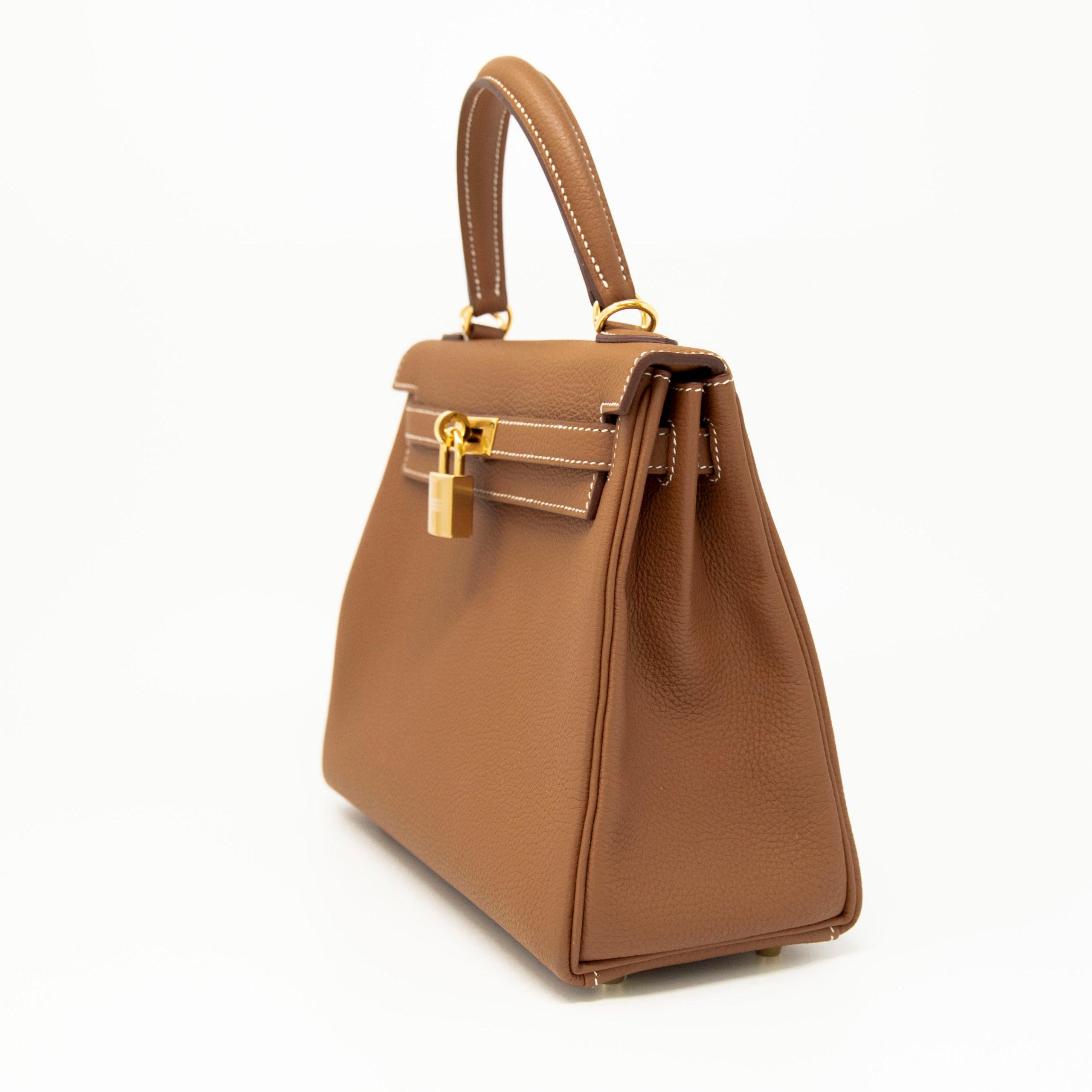 Hermes Gold Togo Kelly 25