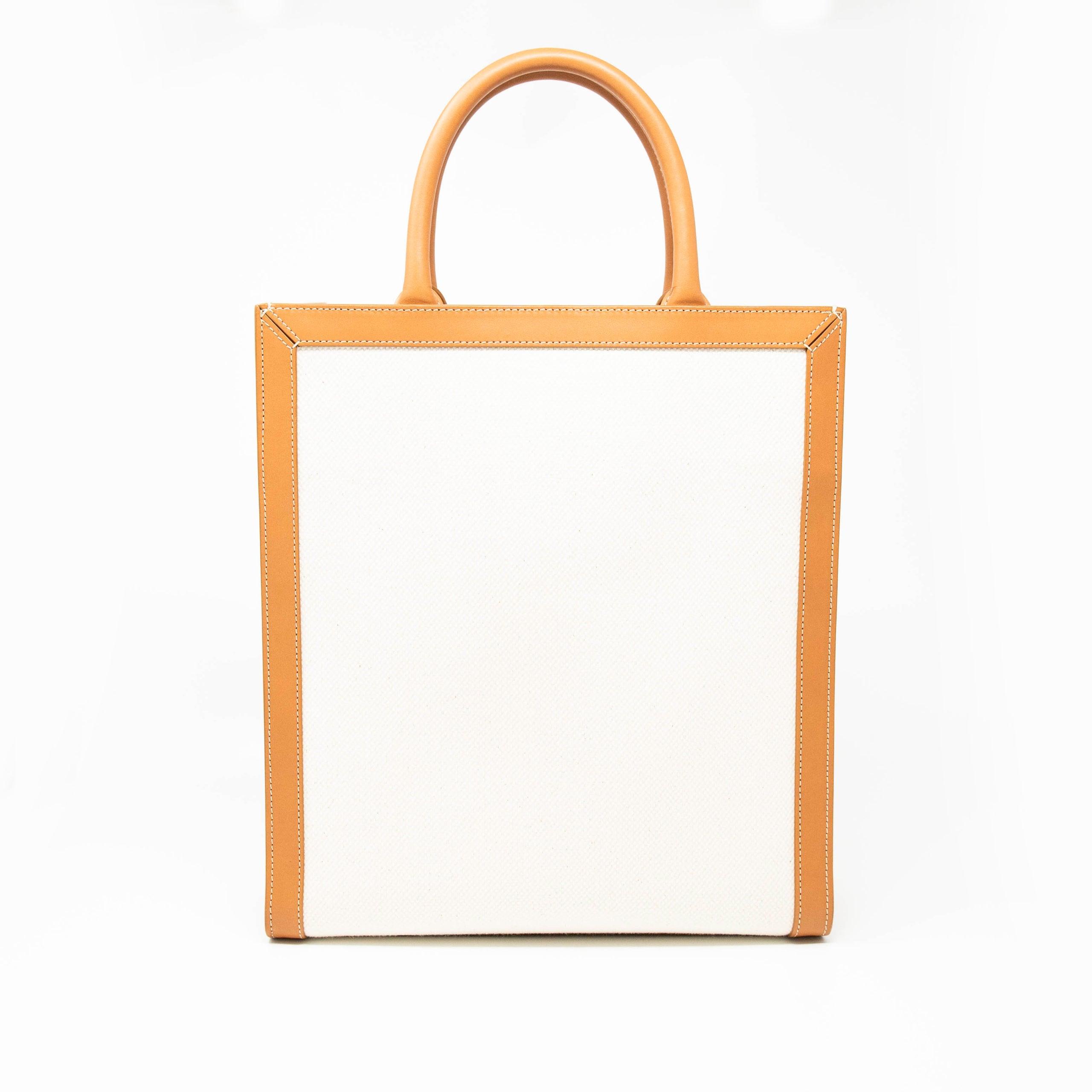 Celine Beige Small Vertical Cabas Tote