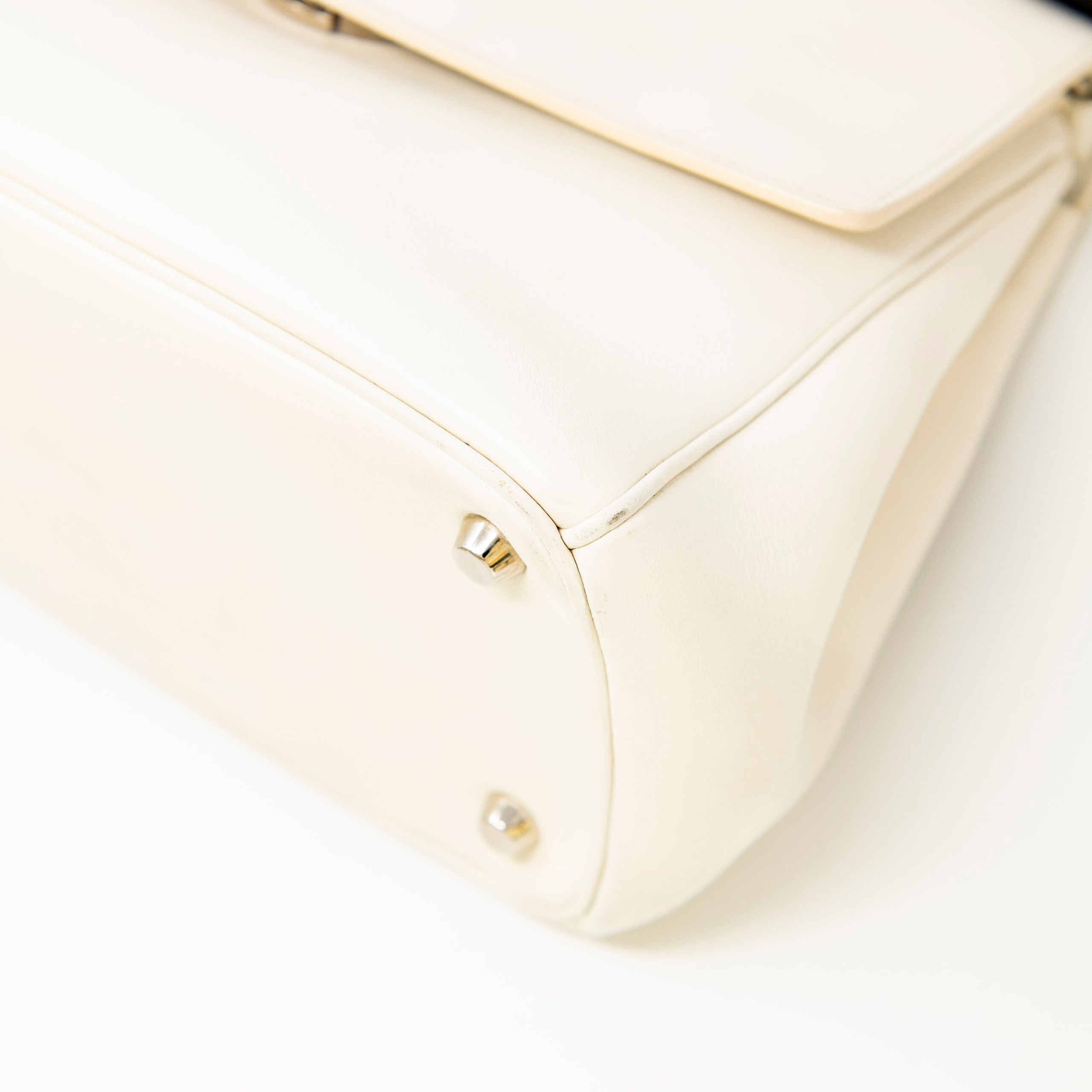 Dior White Calfskin Be Dior Bag