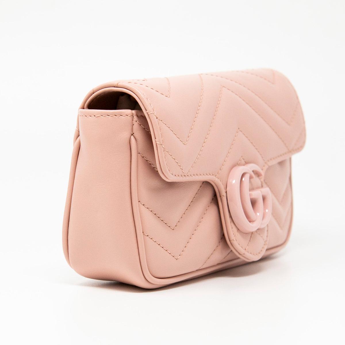 Gucci Pink GG Marmont Belt Bag 80