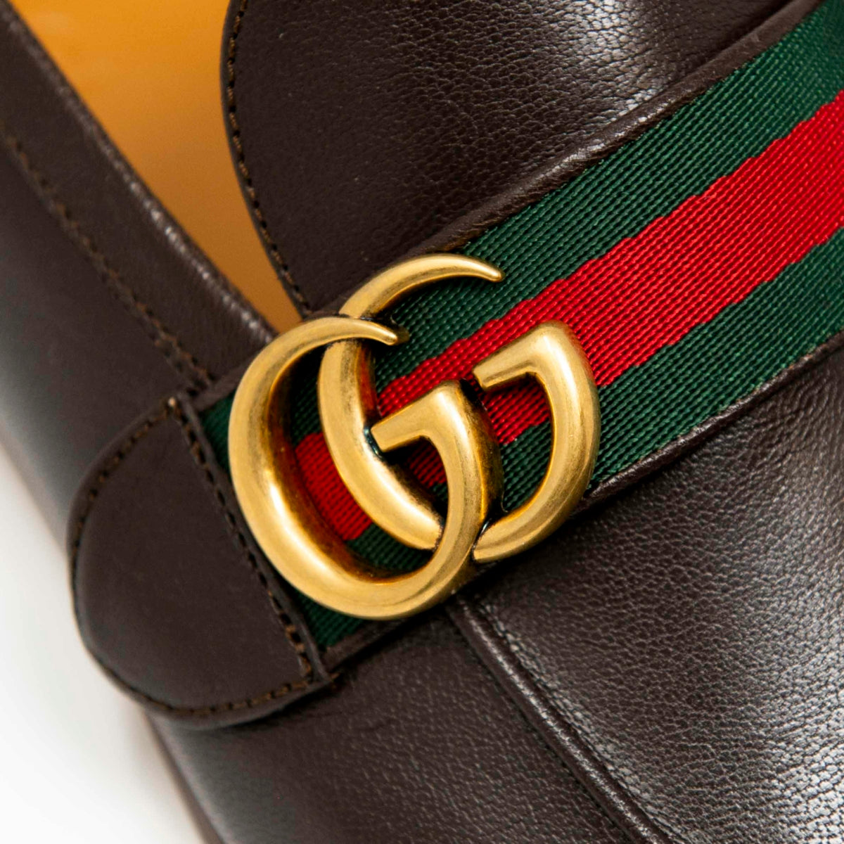 Gucci Brown Donnie Double G Loafers 9