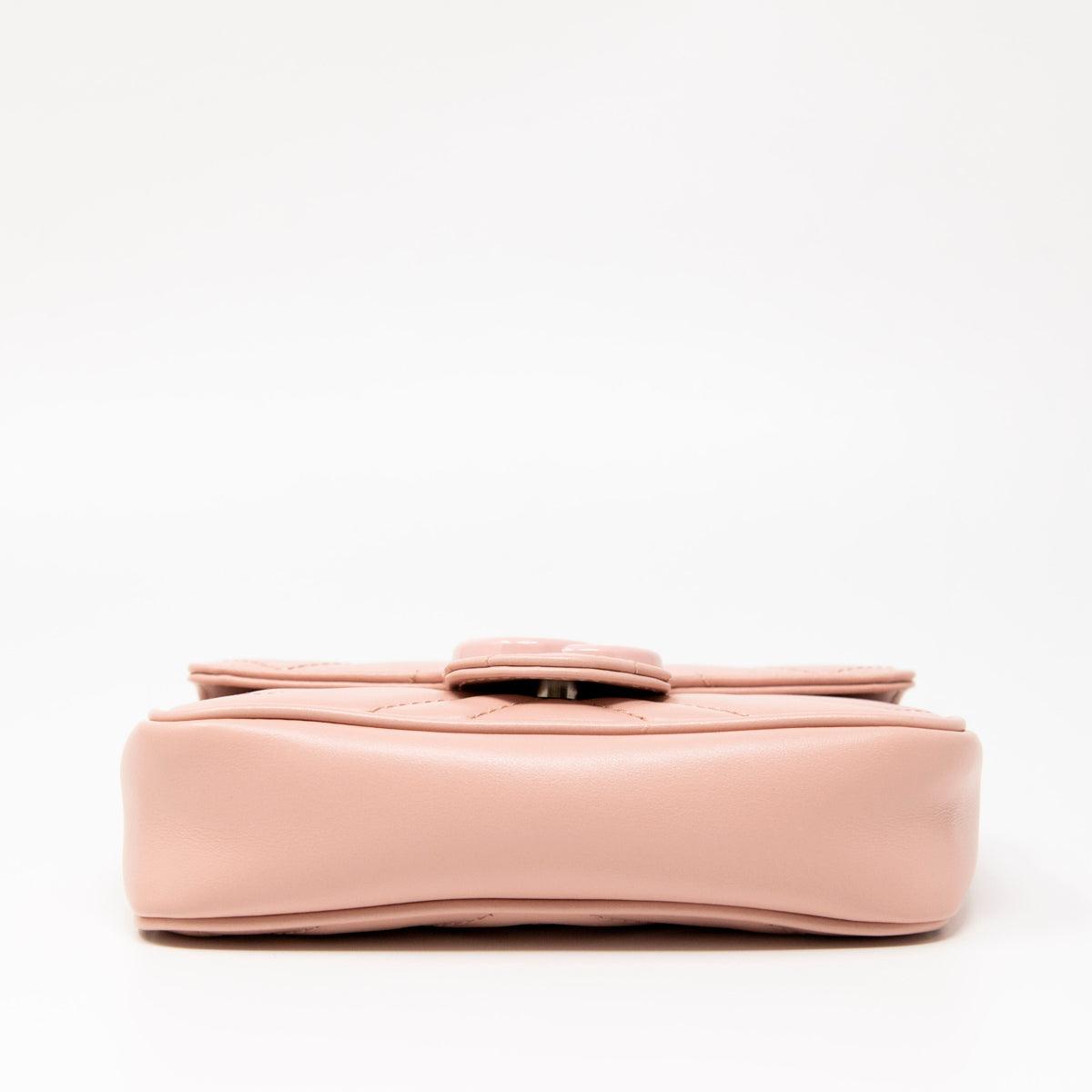 Gucci Pink GG Marmont Belt Bag 80