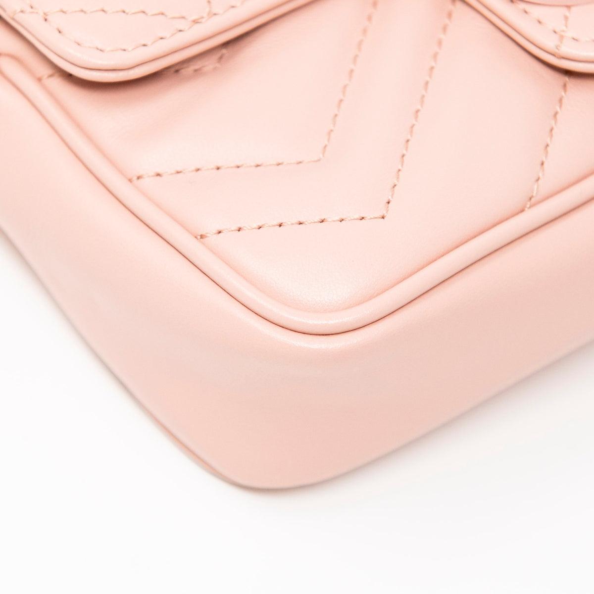 Gucci Pink GG Marmont Belt Bag 80
