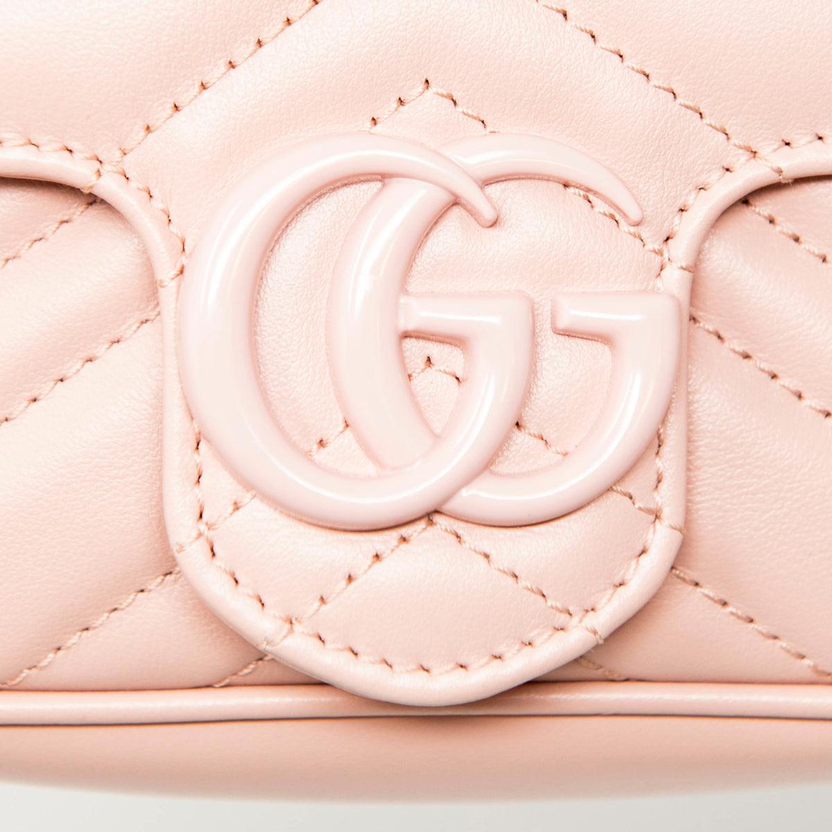 Gucci Pink GG Marmont Belt Bag 80