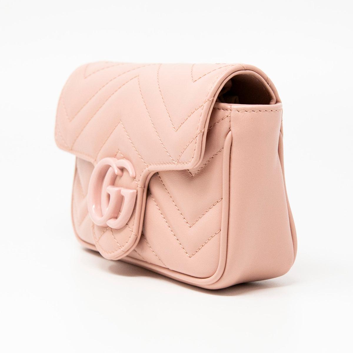 Gucci Pink GG Marmont Belt Bag 80