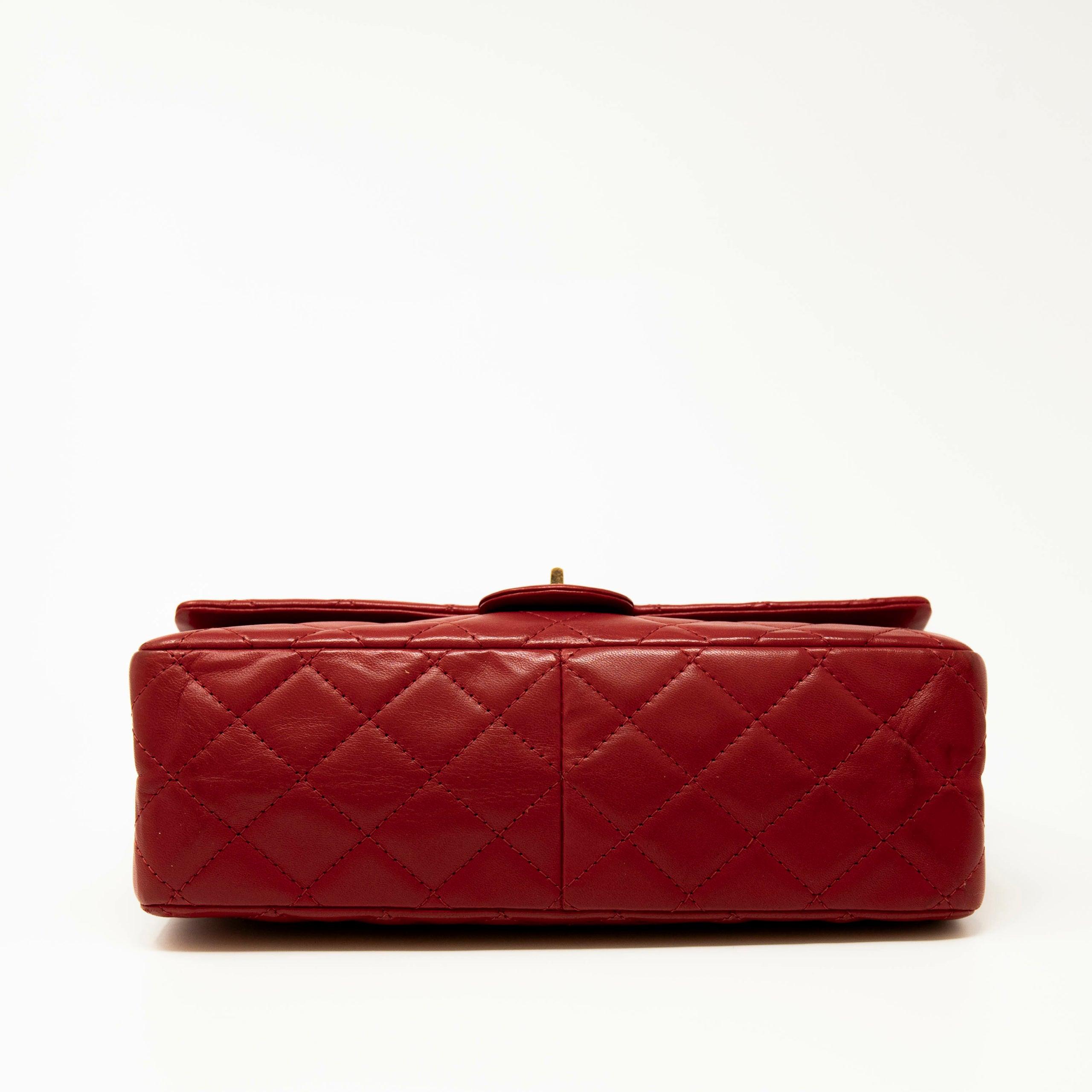 Chanel Red Lambskin 2.55 Reissue 226