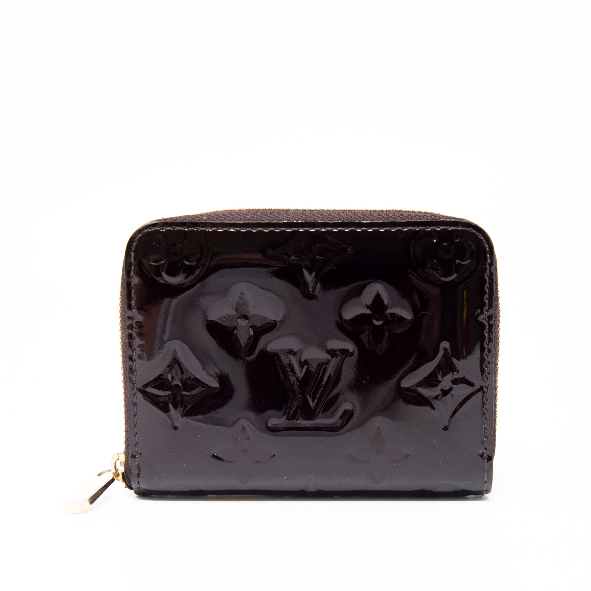 Louis Vuitton Amarante Vernis Zippy Coin Purse Wallet