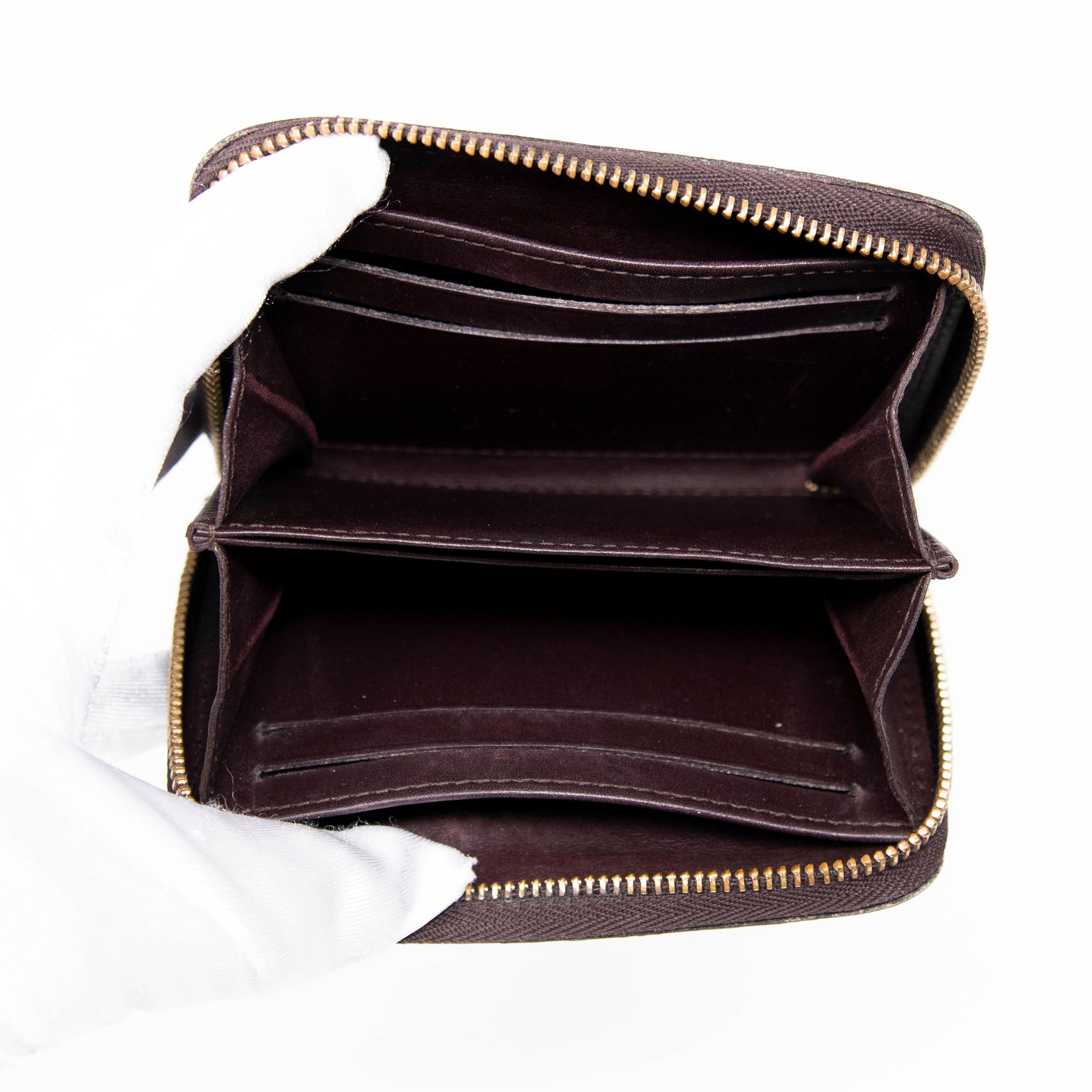 Louis Vuitton Amarante Vernis Zippy Coin Purse Wallet