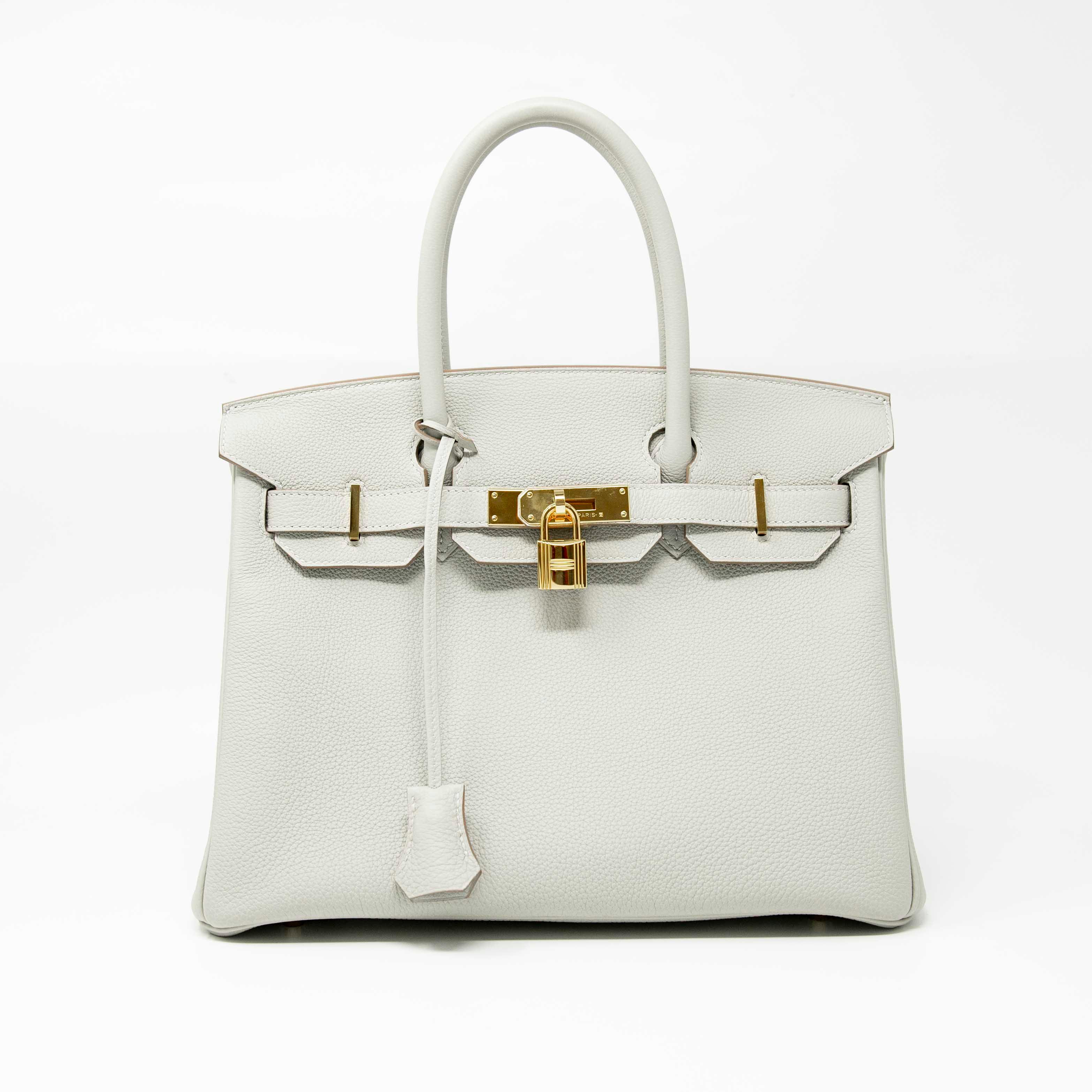 Hermes Gris Perle Togo Birkin 30